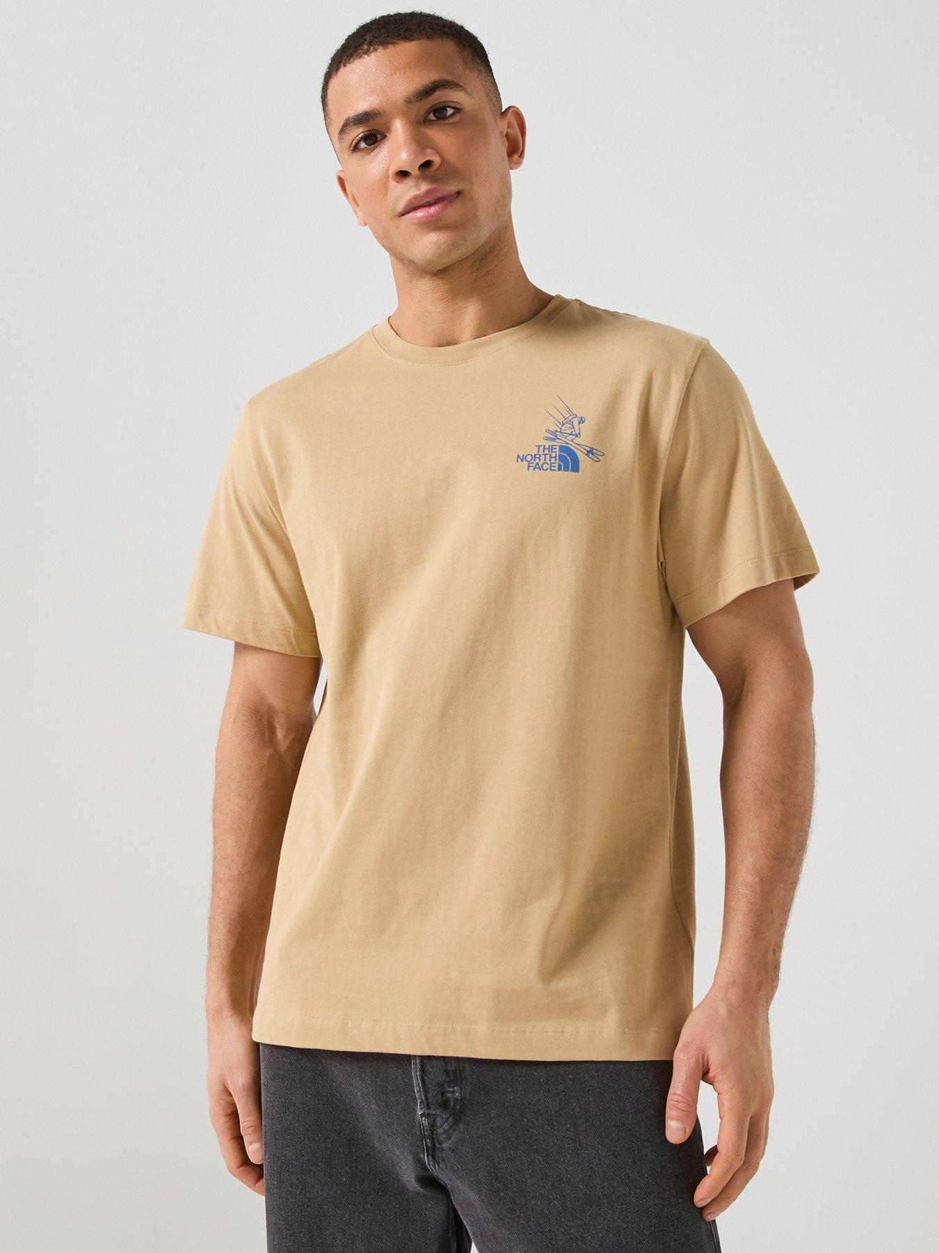 The North Face Mens Mountain Celebration Graphic T-shirt - Beige