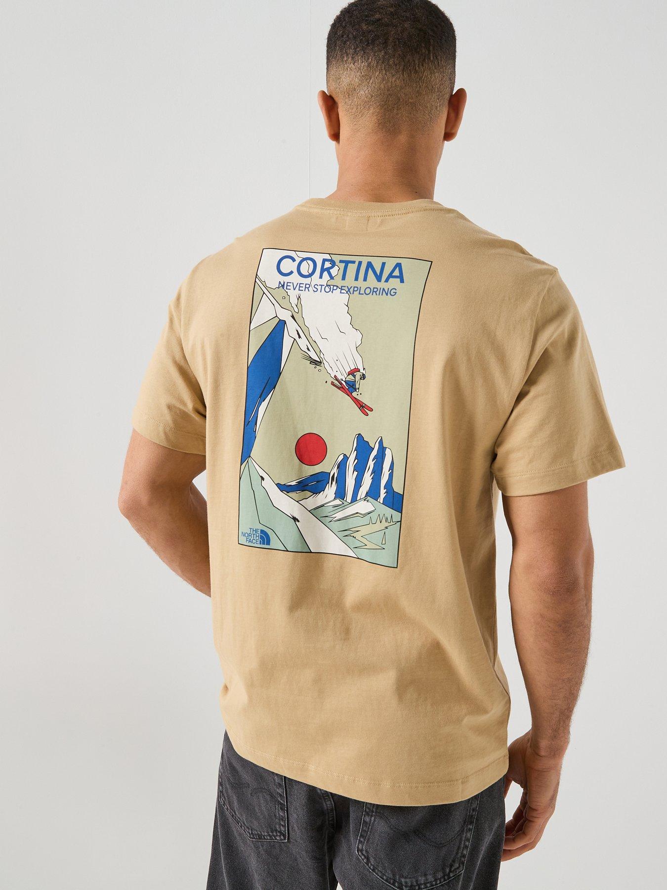 The North Face Mens Mountain Celebration Graphic T-shirt - Beige