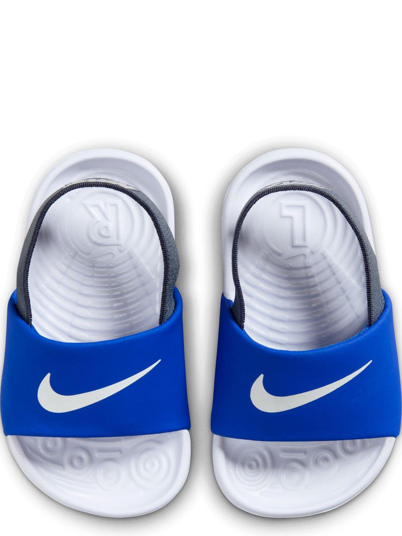 Image 4 of 6 of Nike Baby/Toddler Kawa Slides - Blue
