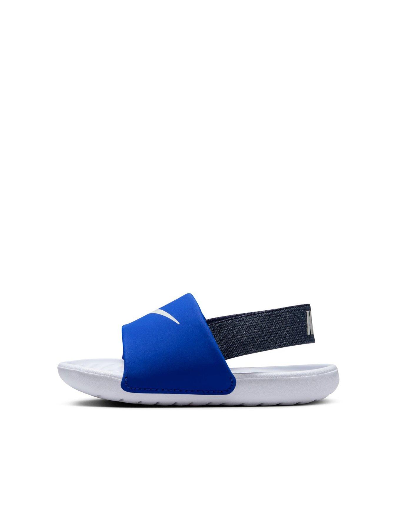 Image 6 of 6 of Nike Baby/Toddler Kawa Slides - Blue