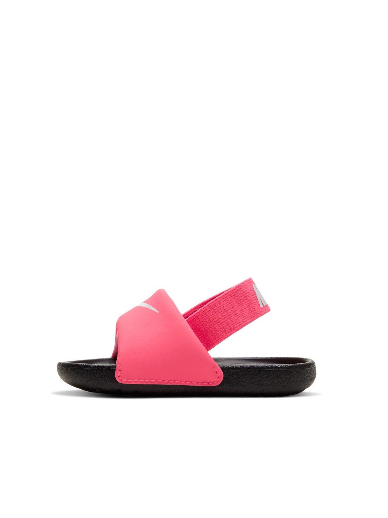 Image 5 of 6 of Nike Baby/Toddler Kawa Slides - Red