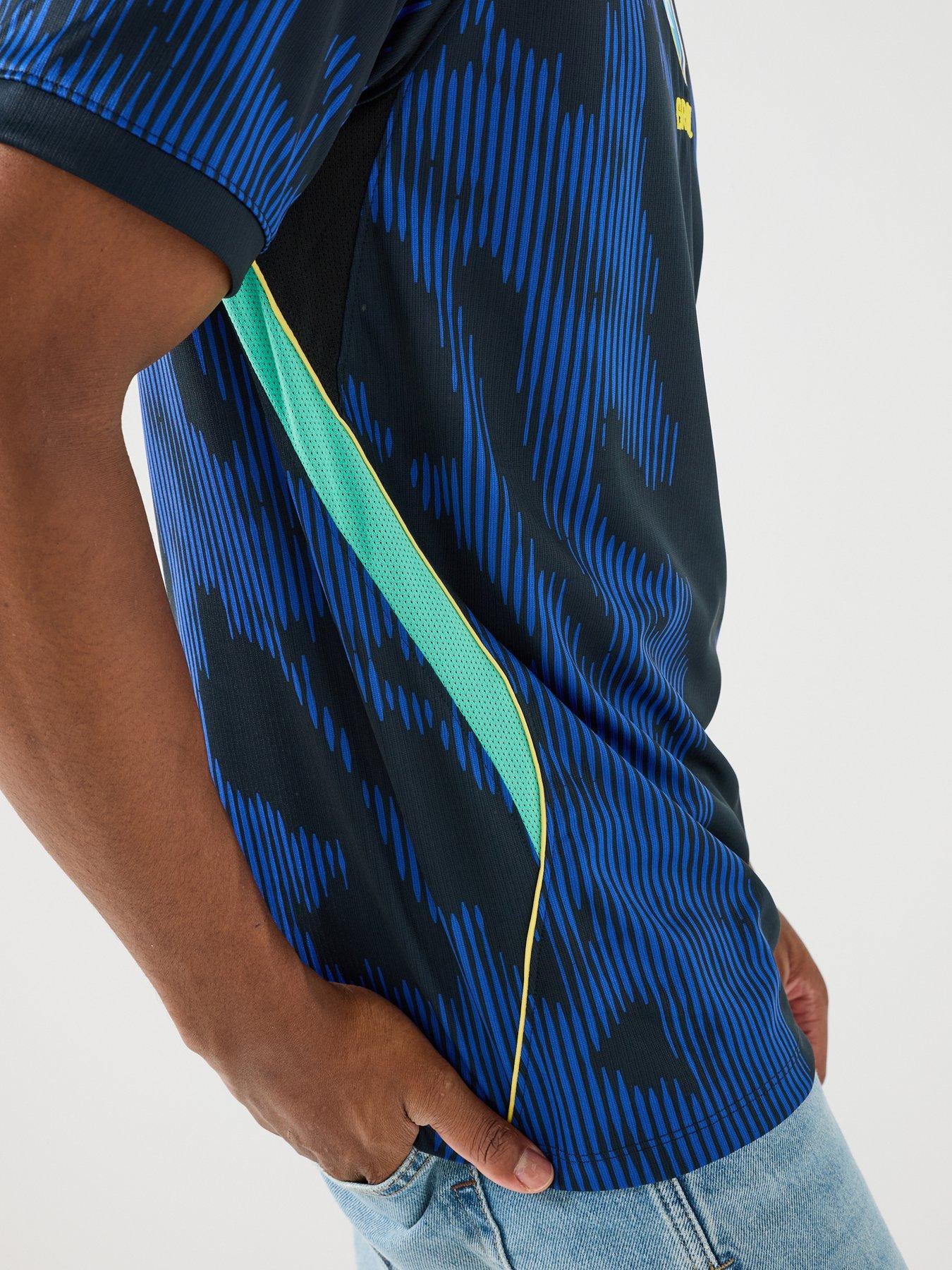 Image 5 of 7 of Nike Brazil Mens Away Short Sleeve Stadium Shirt - Blue