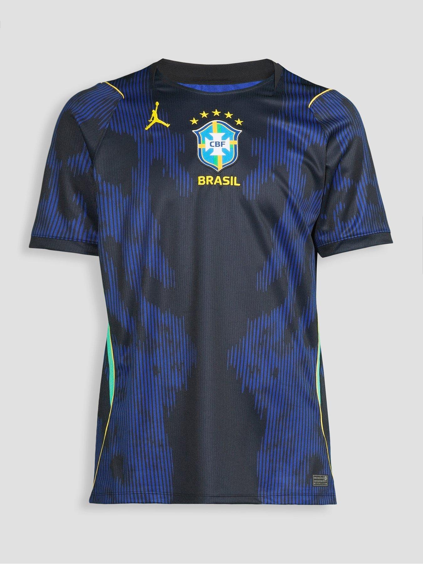 Image 7 of 7 of Nike Brazil Mens Away Short Sleeve Stadium Shirt - Blue