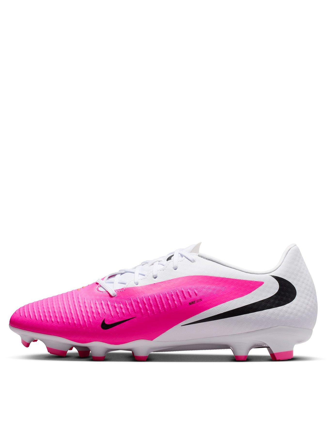 Image 1 of 6 of Nike Mens Phantom 6 Low Academy Firm Ground Football Boots - Pink/White
