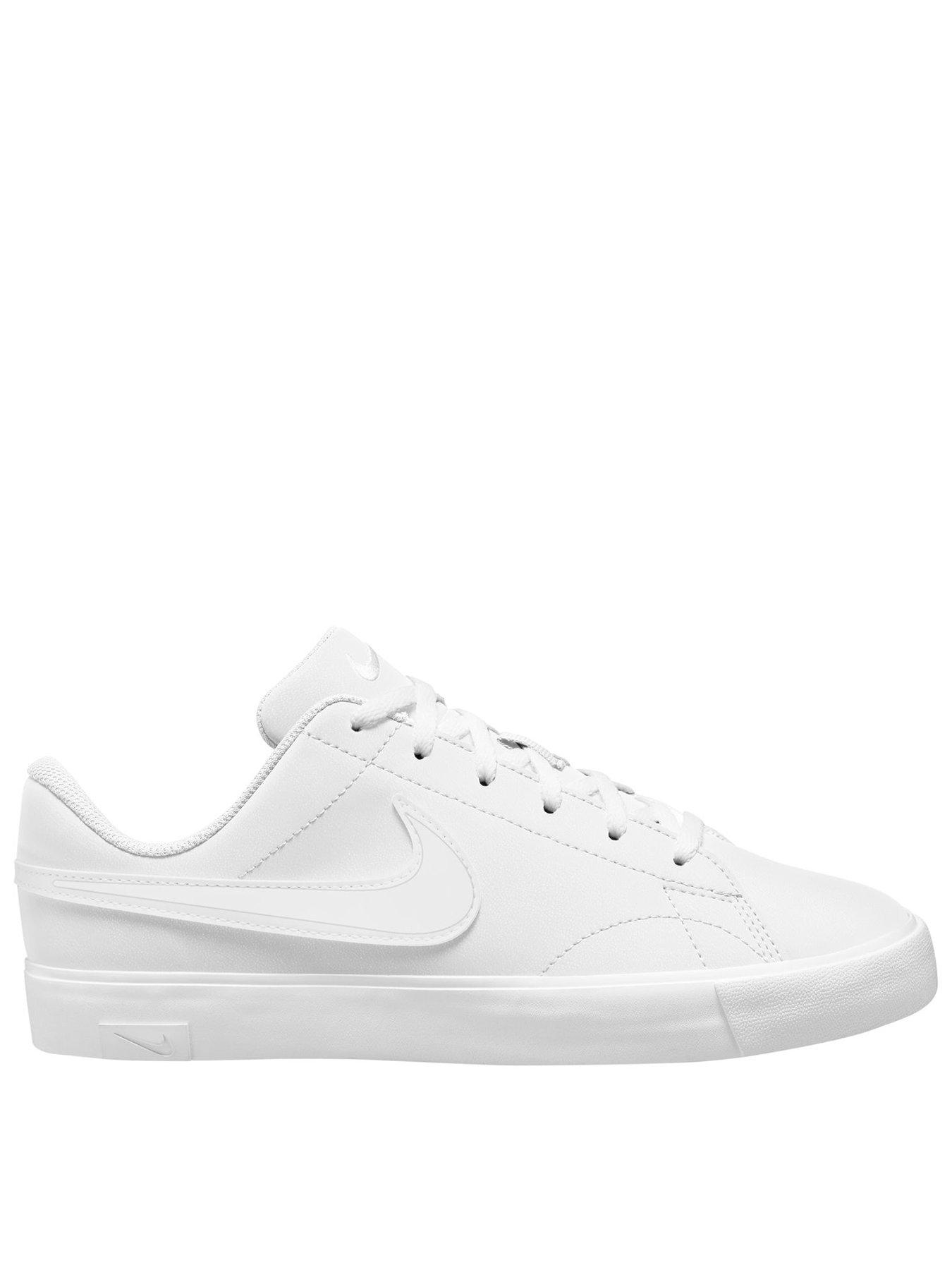Nike Big Kids' Tennis Essential Trainers - White