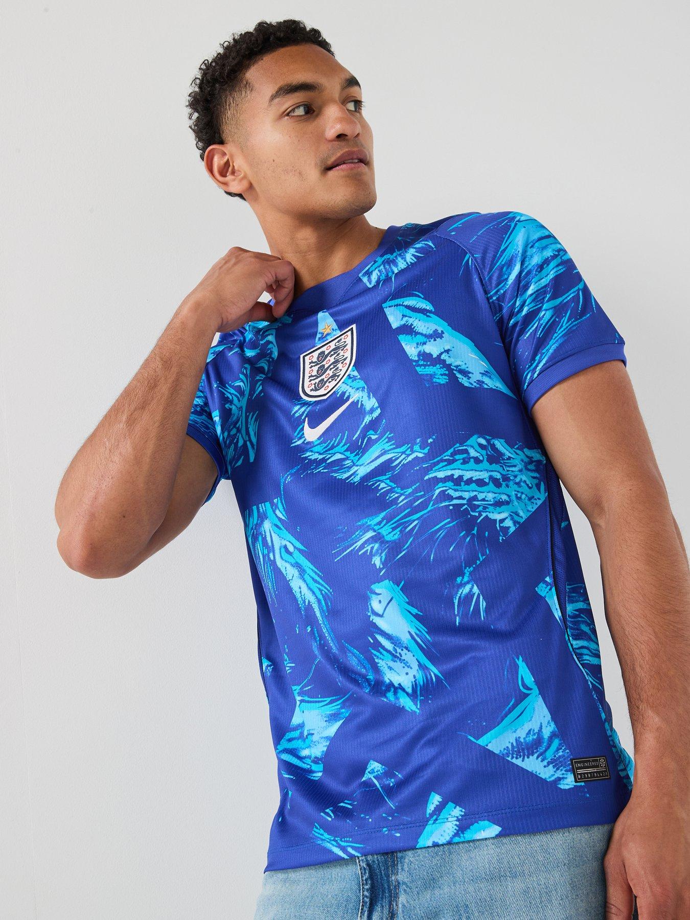 Image 1 of 7 of Nike Men&rsquo;s England 2026 Dri-FIT Stadium Goalkeeper Shirt &ndash; Blue