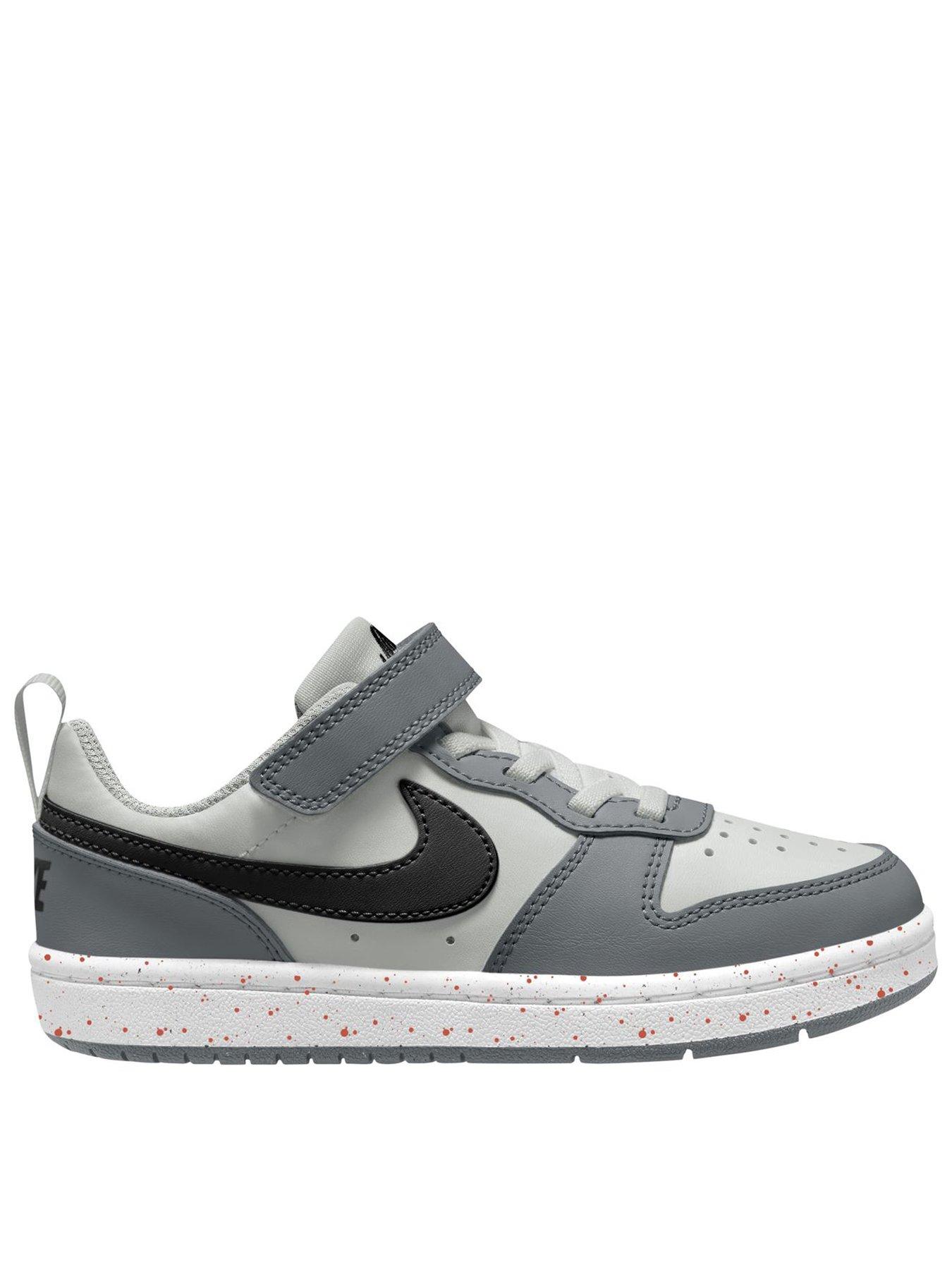 Nike Little Kids Nike Court Borough Low Recraft Shoes - Black