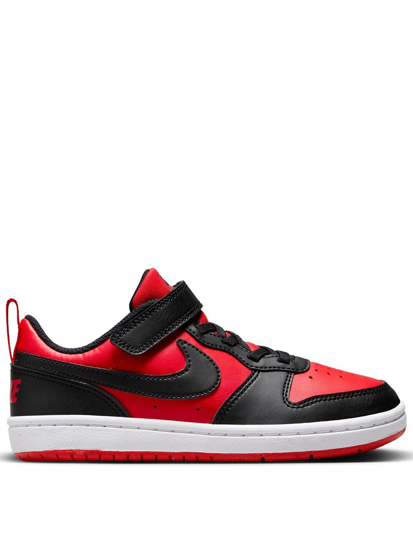 Nike Little Kids Nike Court Borough Low Recraft Shoes - Red