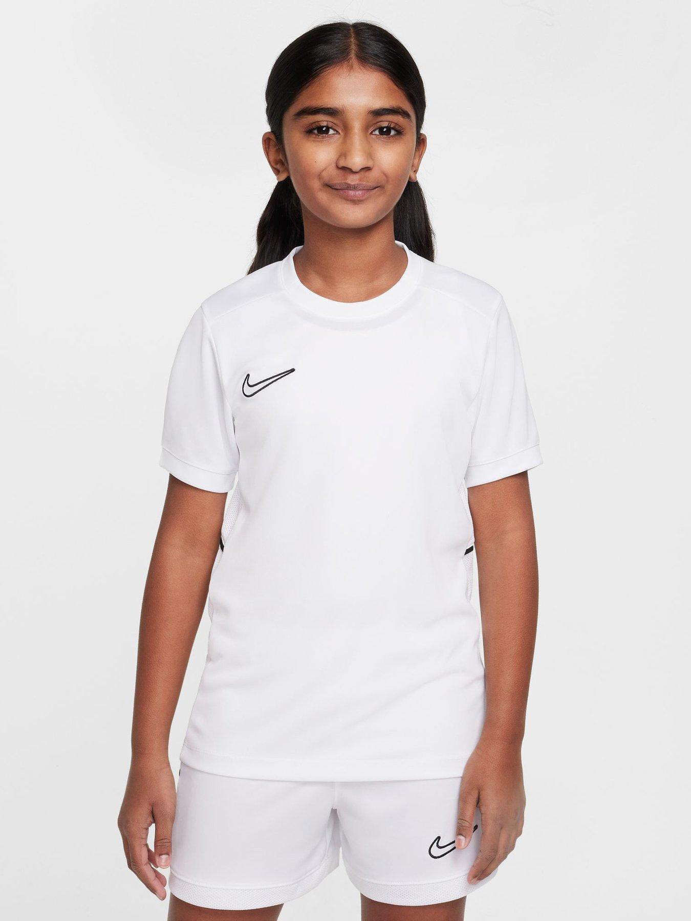 Nike Unisex Dri-FIT Academy 25 Junior T-Shirt - White