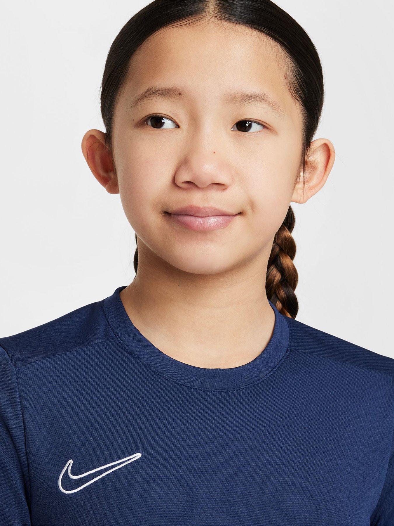 Image 4 of 6 of Nike Junior Dri-FIT Academy 25 T-Shirt - Navy
