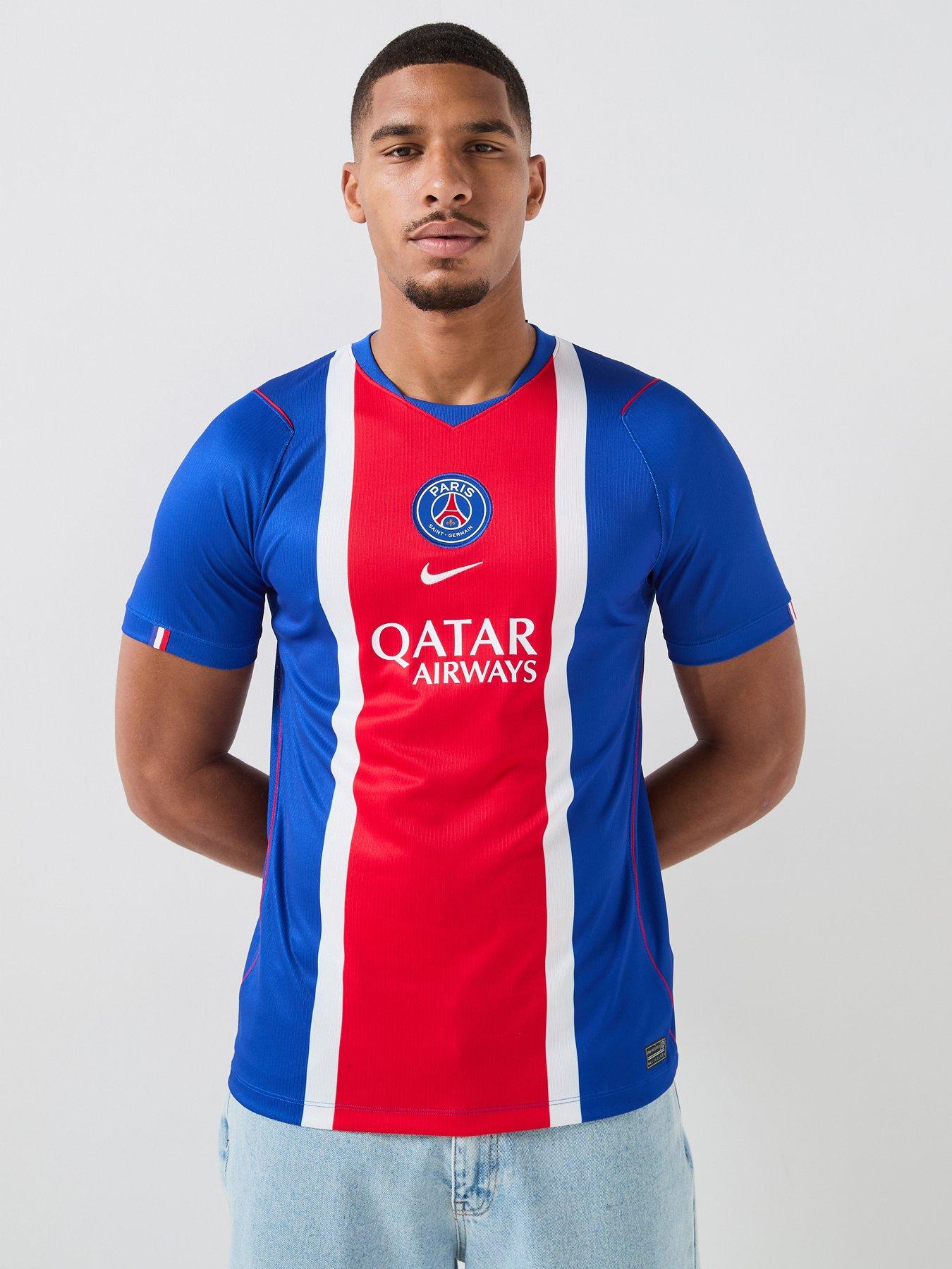 Image 1 of 7 of Nike Mens Psg 26/27 Home Stadium Short Sleeve Shirt - Blue