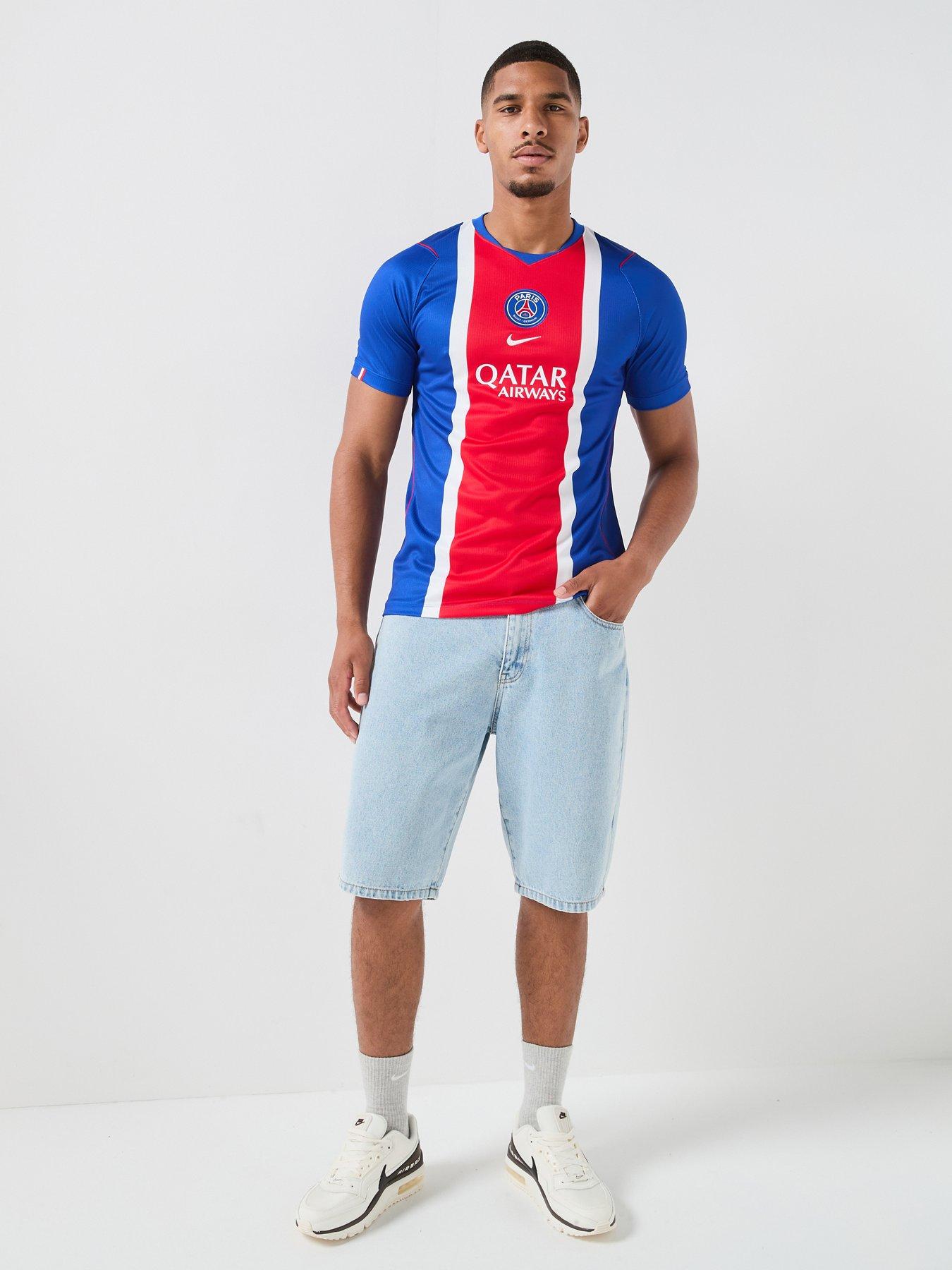 Image 3 of 7 of Nike Mens Psg 26/27 Home Stadium Short Sleeve Shirt - Blue