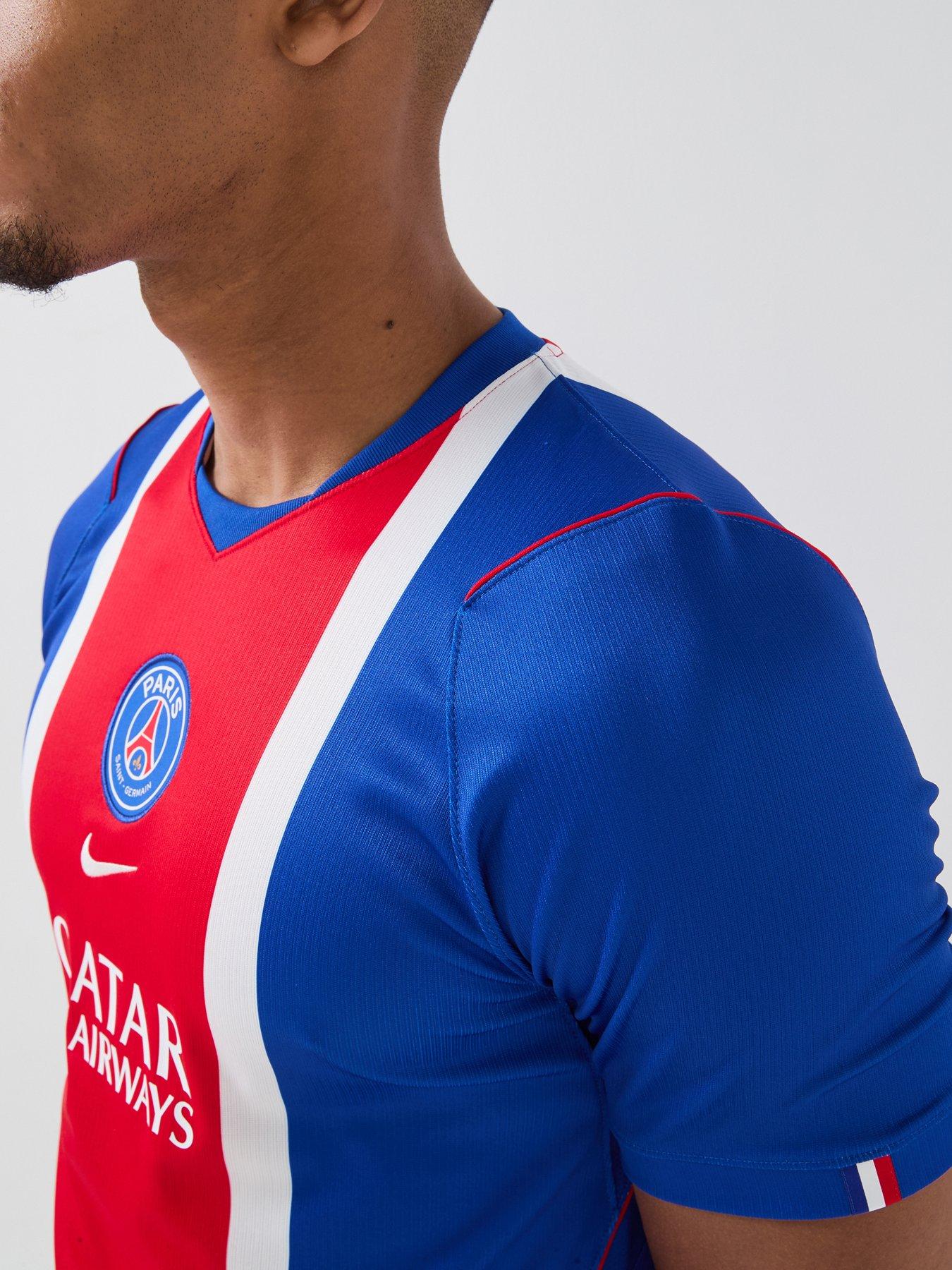 Image 5 of 7 of Nike Mens Psg 26/27 Home Stadium Short Sleeve Shirt - Blue