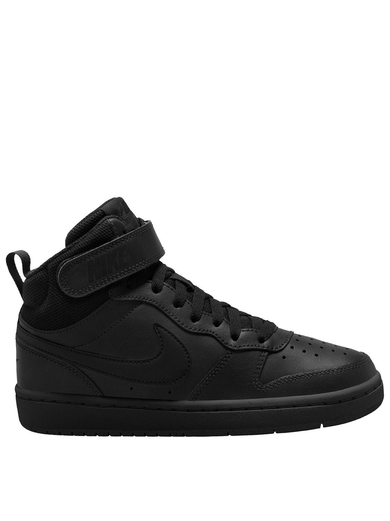 Nike Big Kids Nike Court Borough Mid 2 Trainers - Black