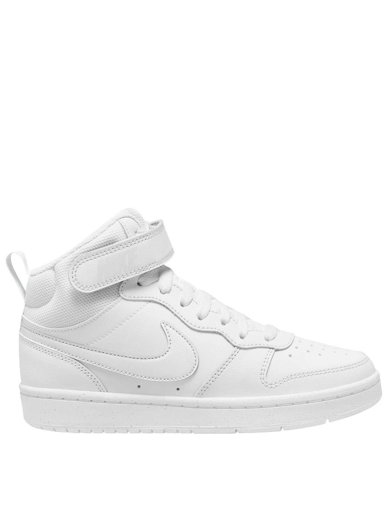 Nike Big Kids Nike Court Borough Mid 2 Trainers - White