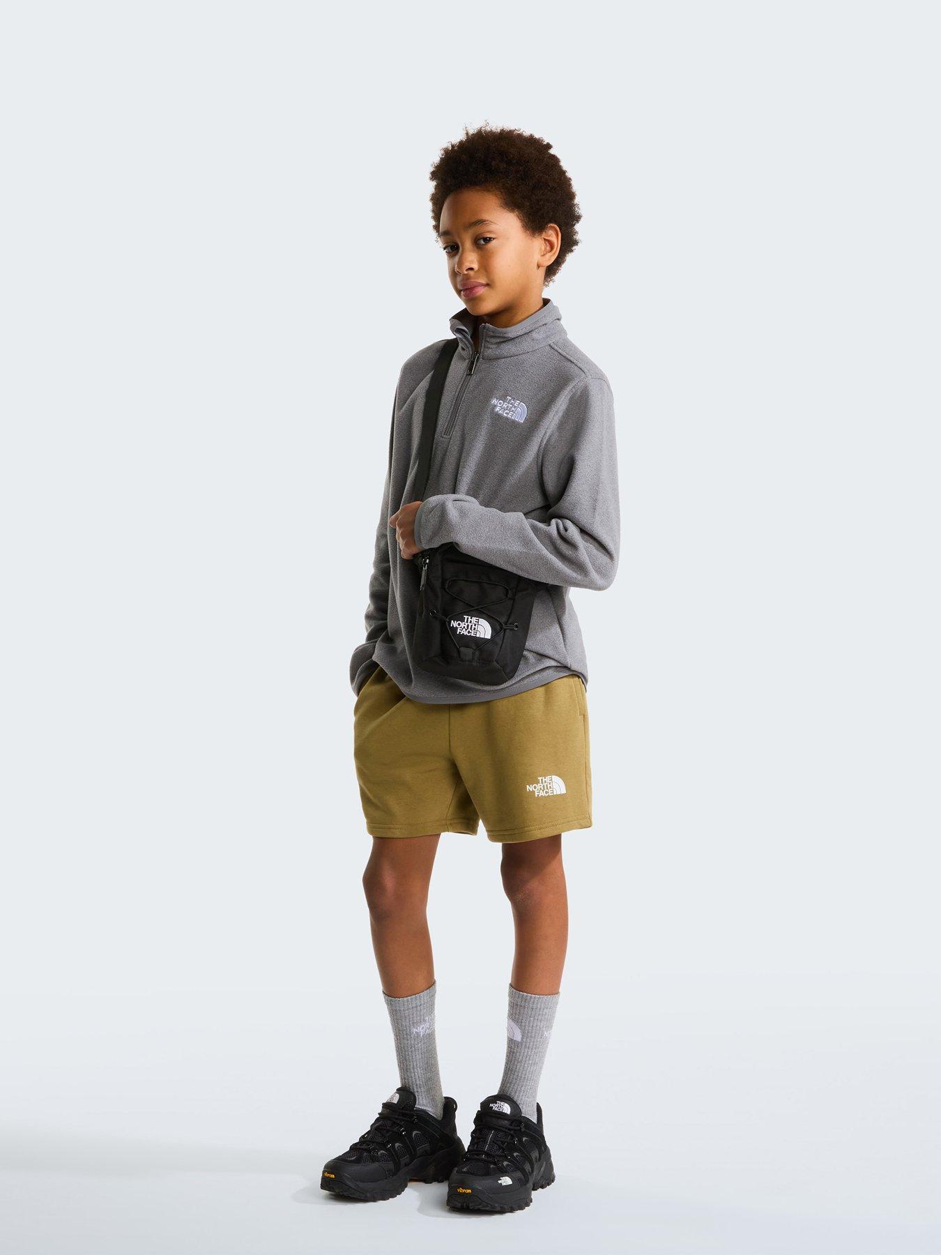 the-north-face-junior-unisex-teen-glacier-14-zip-fleece-grey