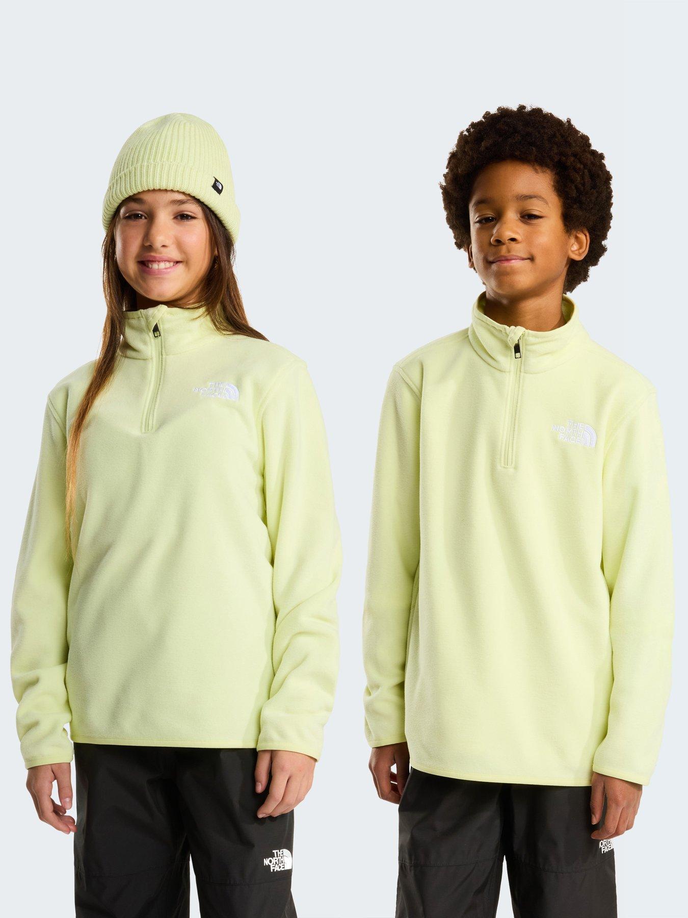 The North Face Junior Girls Teen Glacier 1/4 Zip Fleece - Yellow