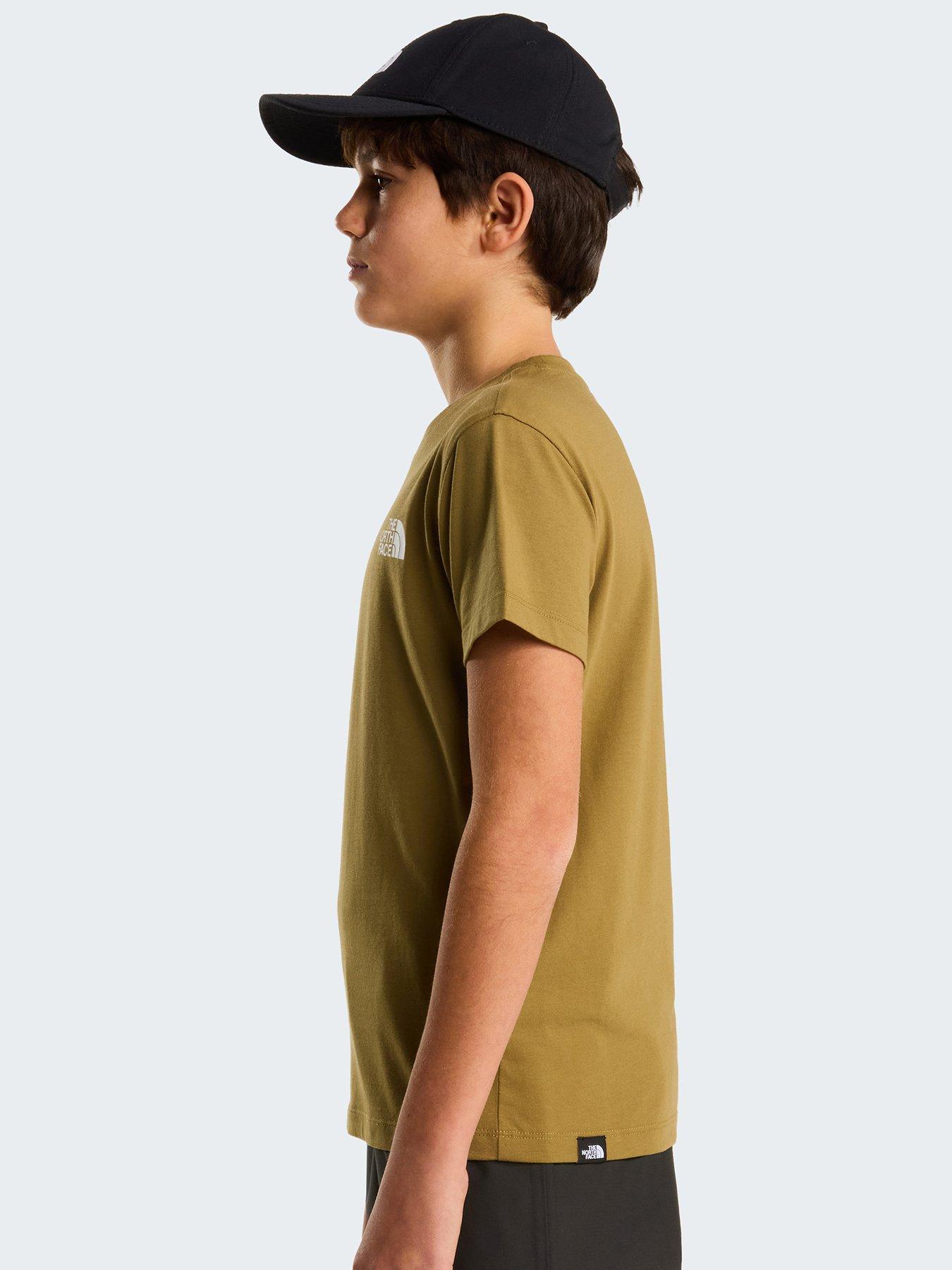 the-north-face-junior-boys-simple-dome-t-shirt-greenstillFront
