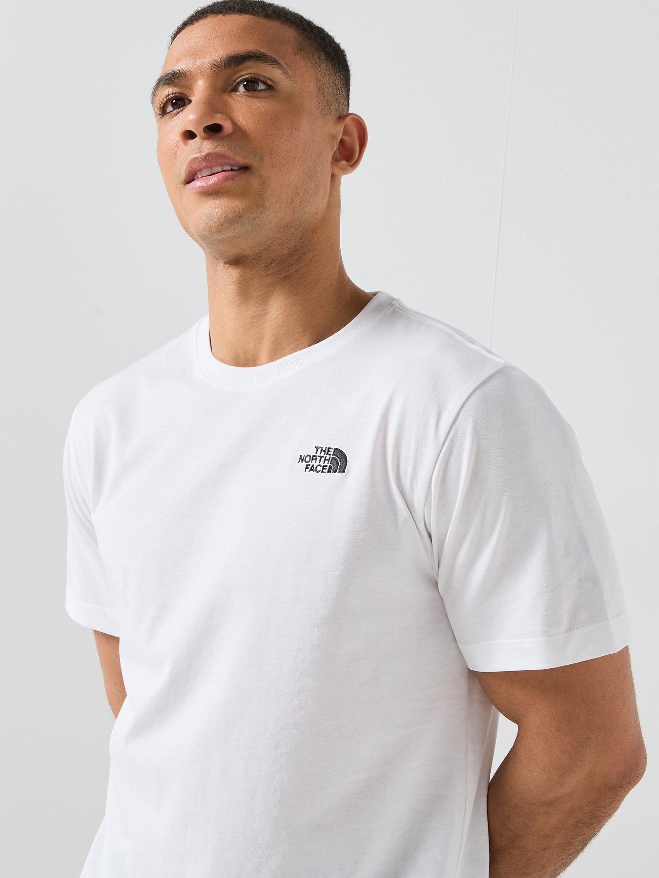 Image 4 of 5 of The North Face Mens Evolution Simple Dome T-Shirt - White