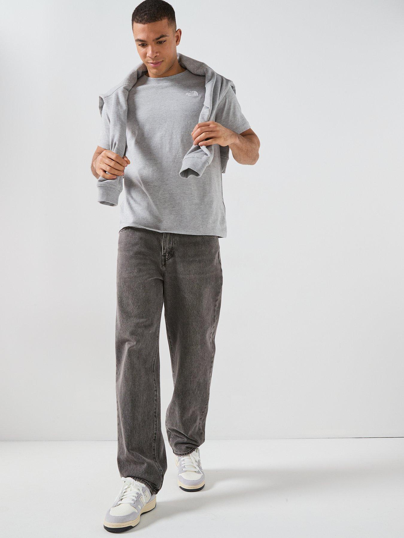 Image 3 of 6 of The North Face Mens Evolution Simple Dome T-Shirt - Grey