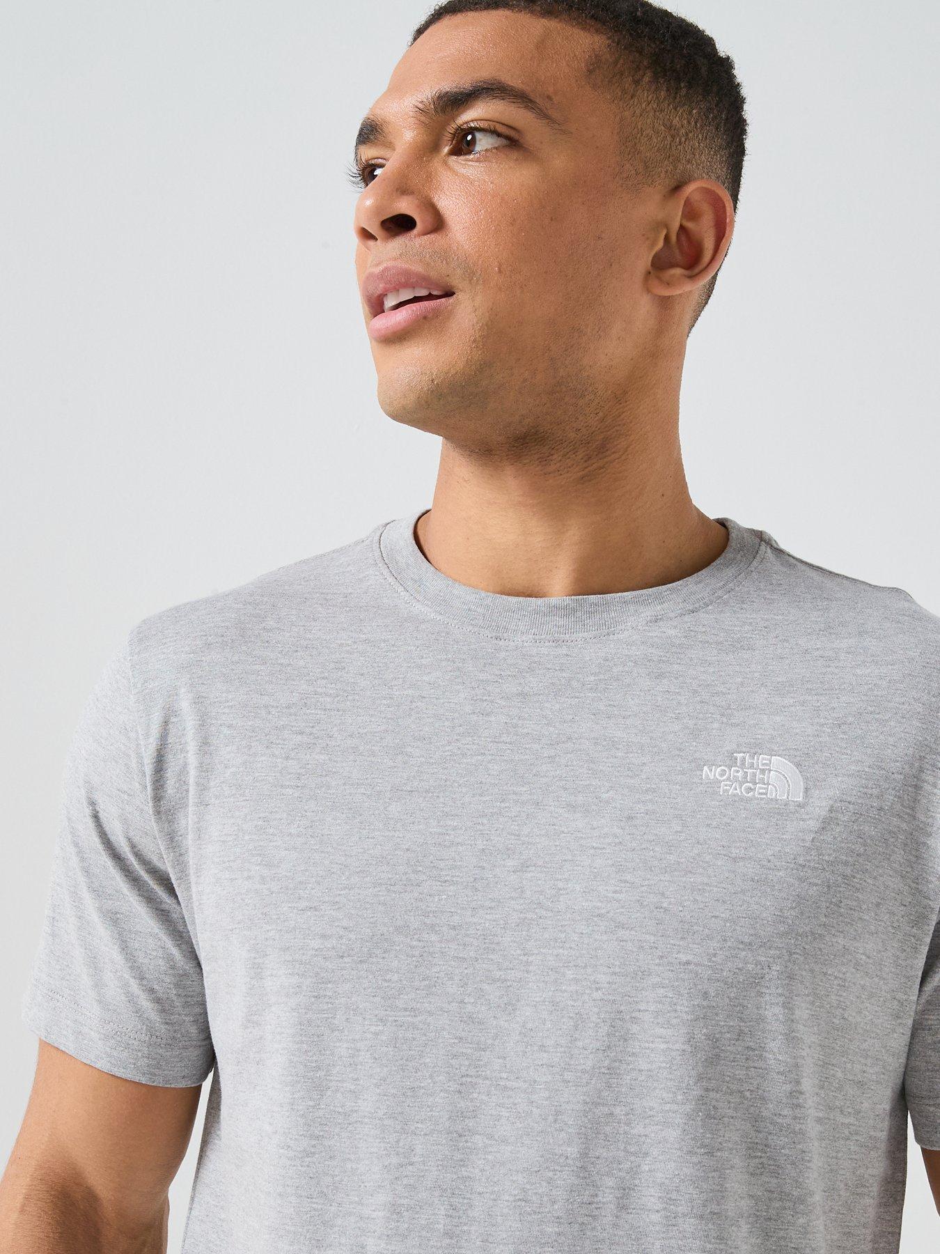 Image 4 of 6 of The North Face Mens Evolution Simple Dome T-Shirt - Grey