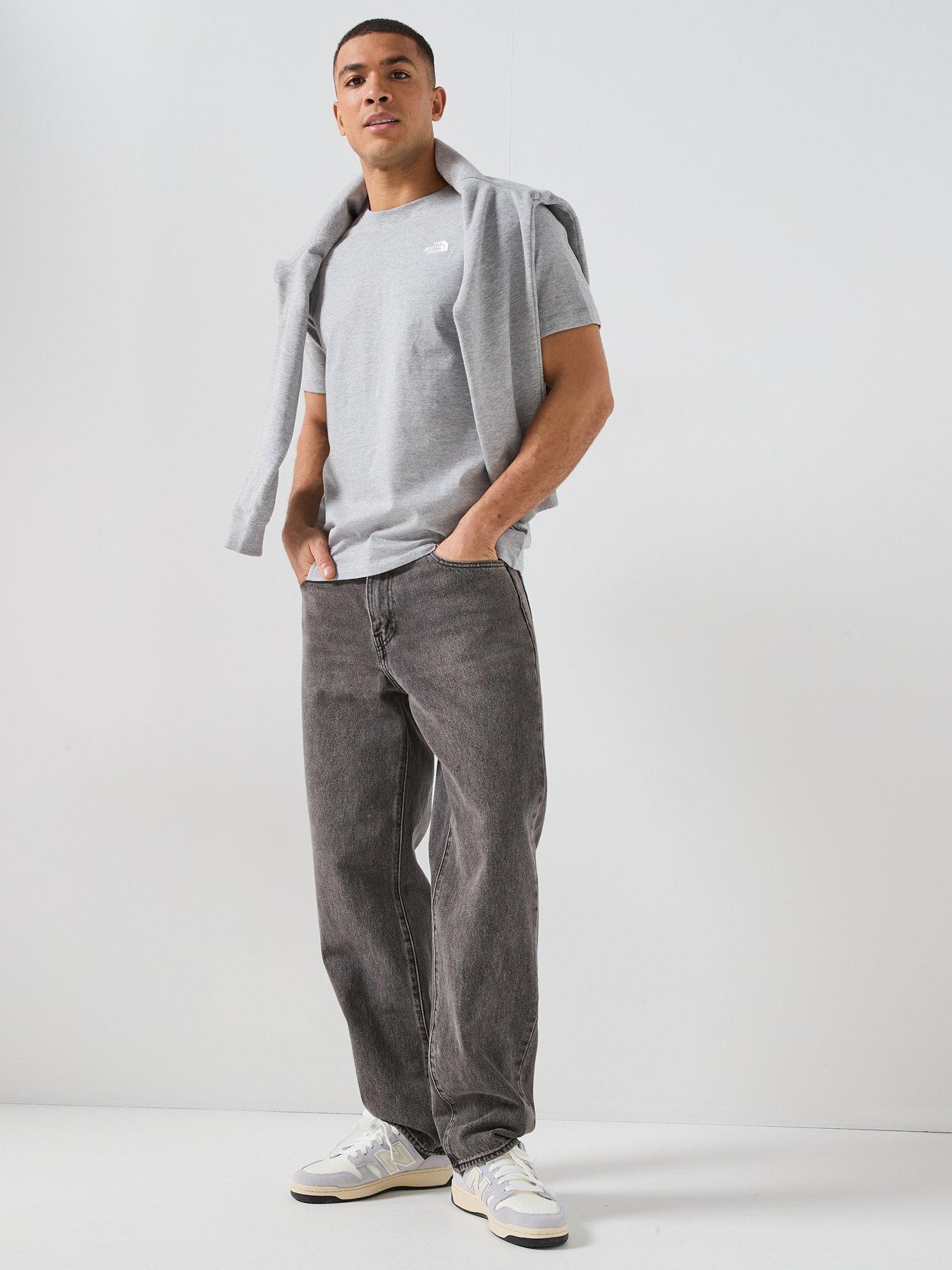 Image 5 of 6 of The North Face Mens Evolution Simple Dome T-Shirt - Grey