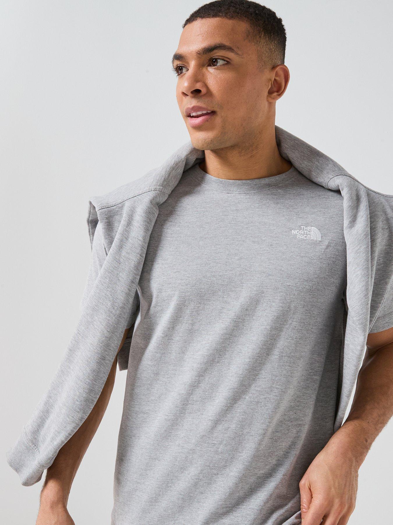 Image 6 of 6 of The North Face Mens Evolution Simple Dome T-Shirt - Grey