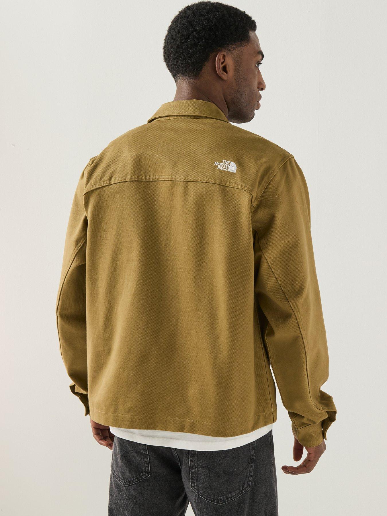 the-north-face-mens-twill-collared-jacket-brownstillFront