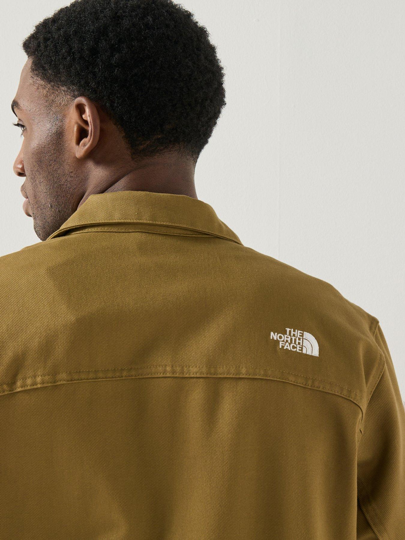 the-north-face-mens-twill-collared-jacket-brownoutfit