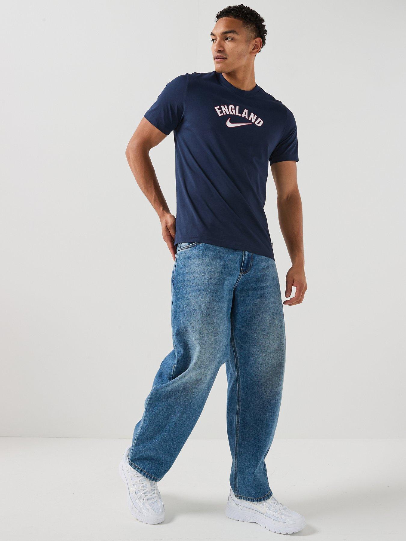Image 3 of 7 of Nike Men&rsquo;s England Word T-Shirt &ndash; Navy