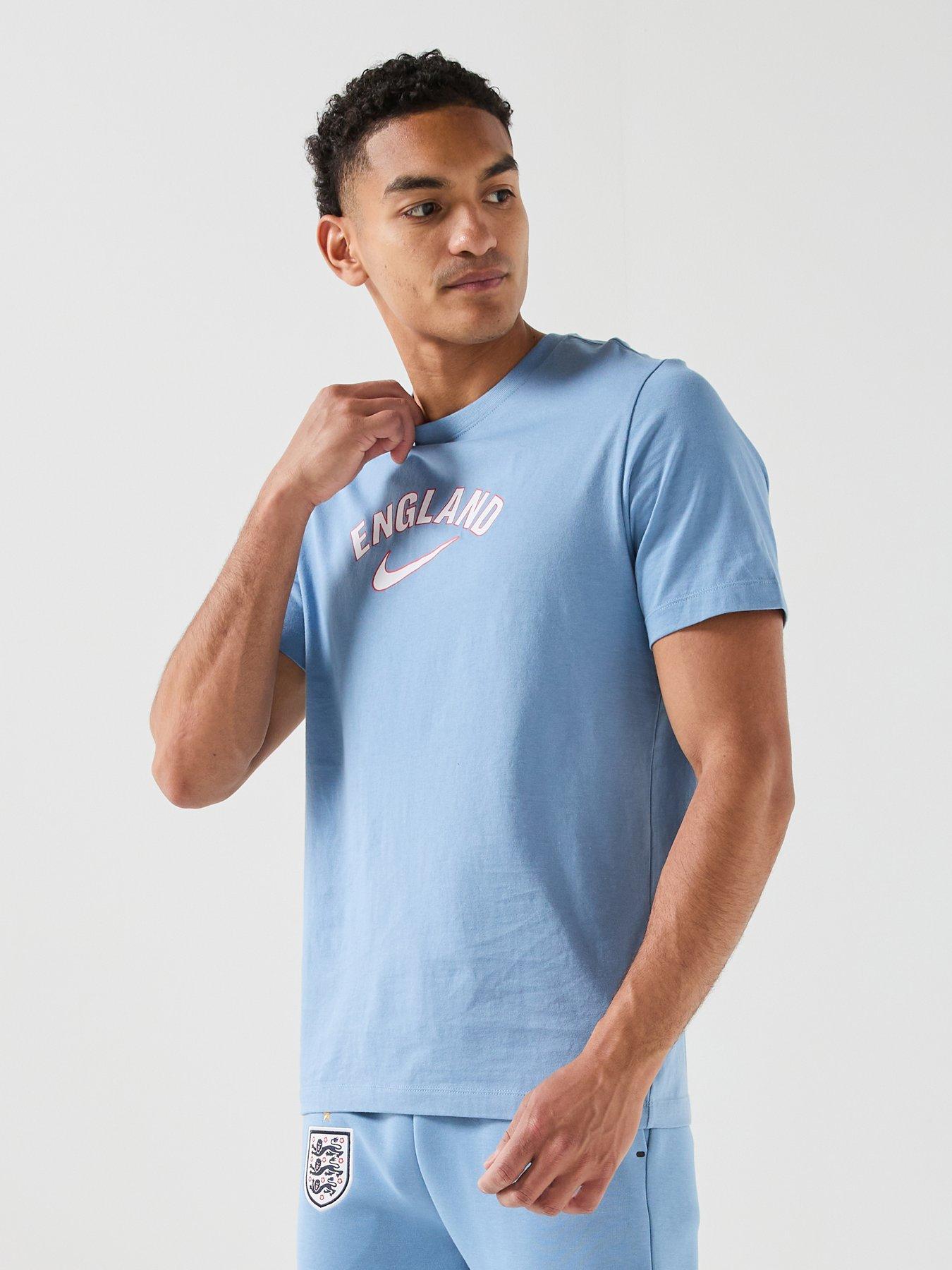 Image 1 of 7 of Nike Men&rsquo;s England Word T-Shirt &ndash; Blue
