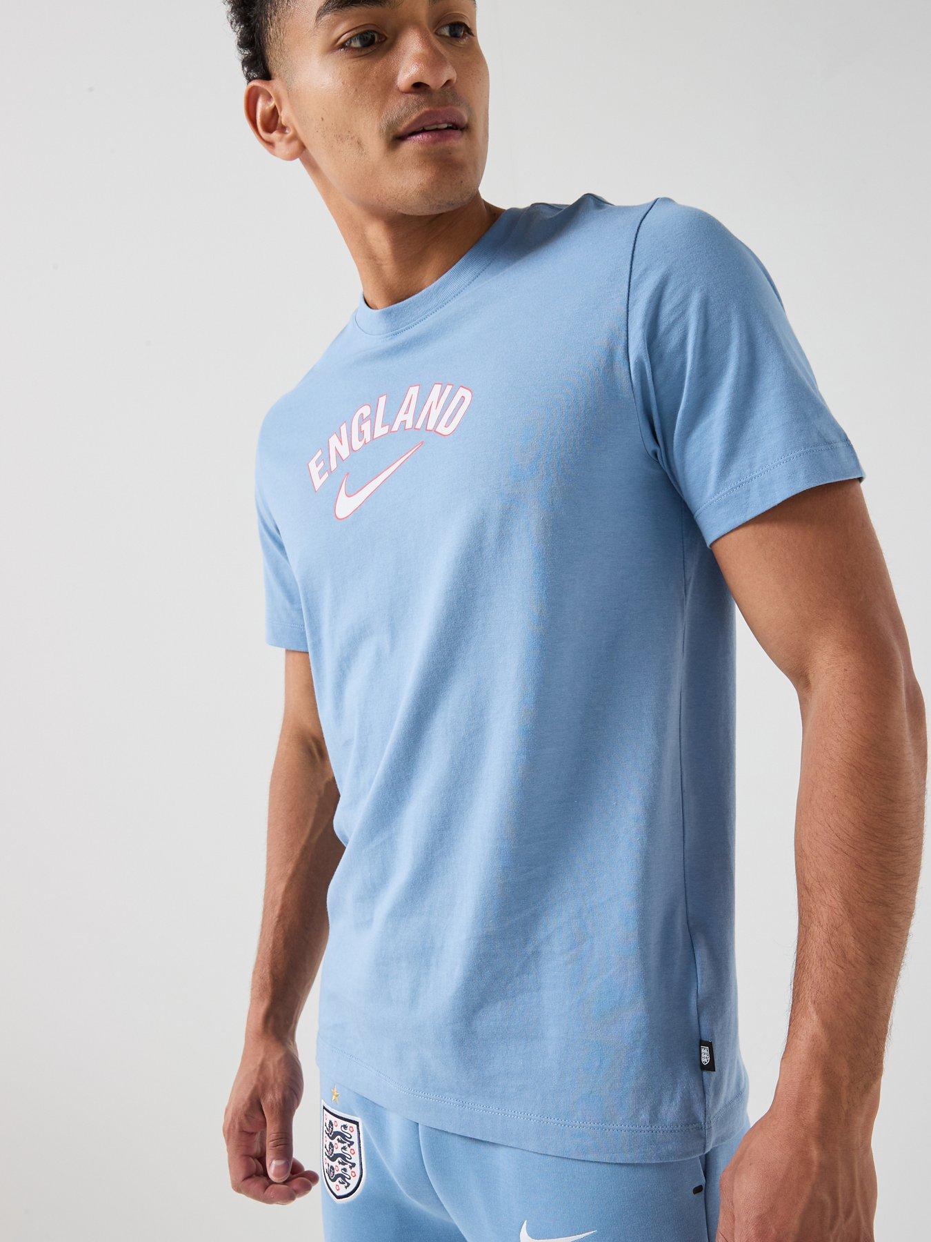 Image 5 of 7 of Nike Men&rsquo;s England Word T-Shirt &ndash; Blue
