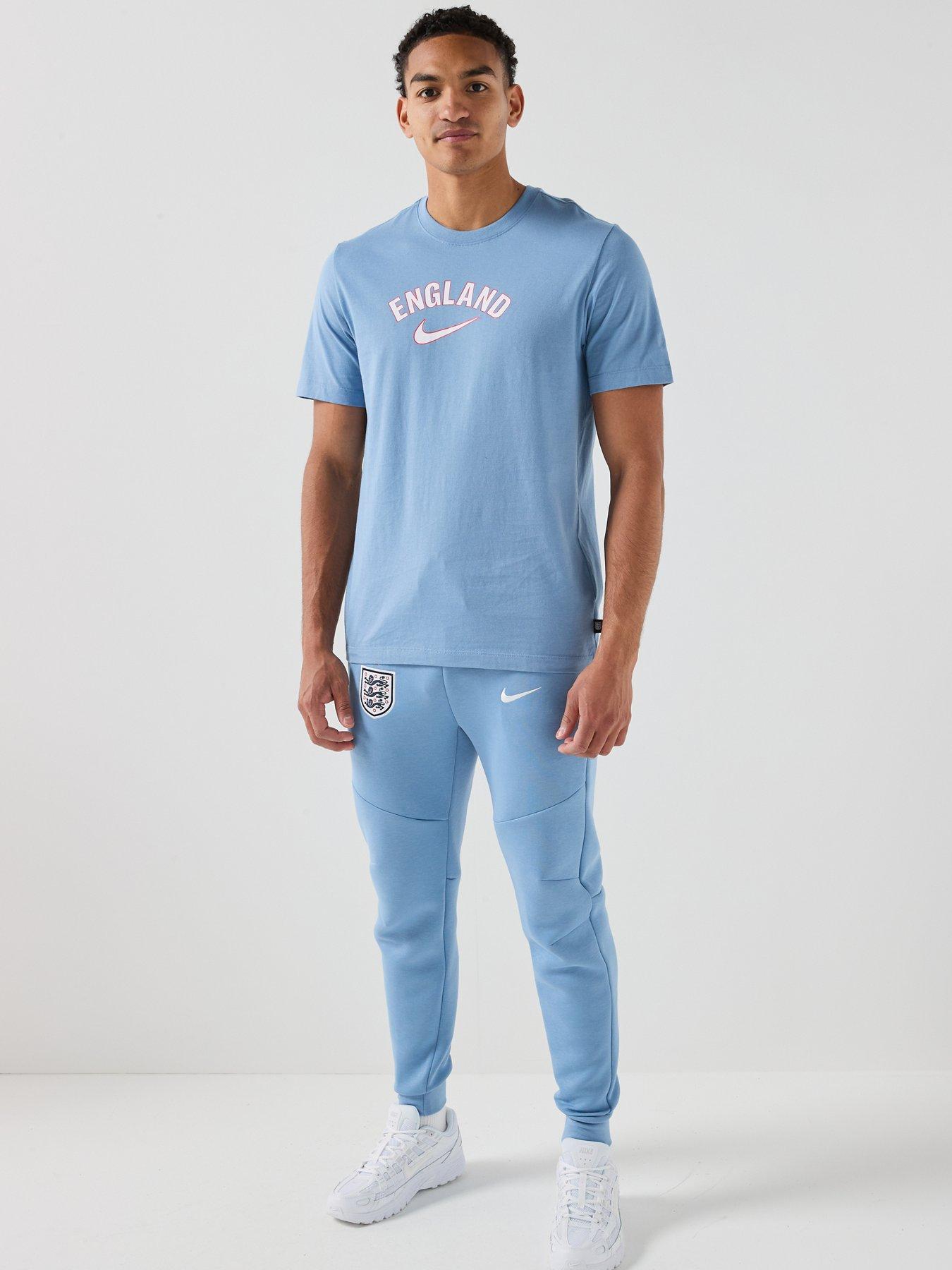 Image 6 of 7 of Nike Men&rsquo;s England Word T-Shirt &ndash; Blue