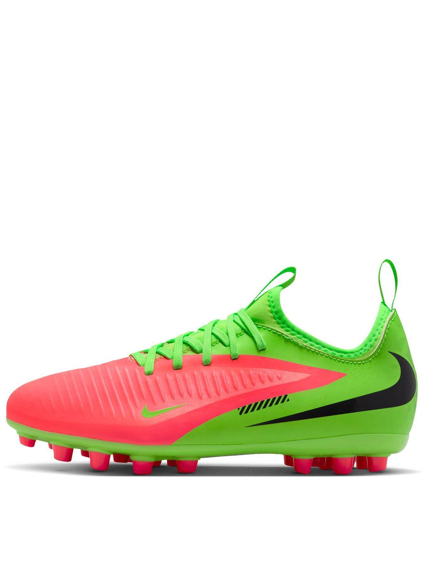 Nike Youth Phantom 6 Low Academy Erling Haaland Firm Ground Football Boots - Green