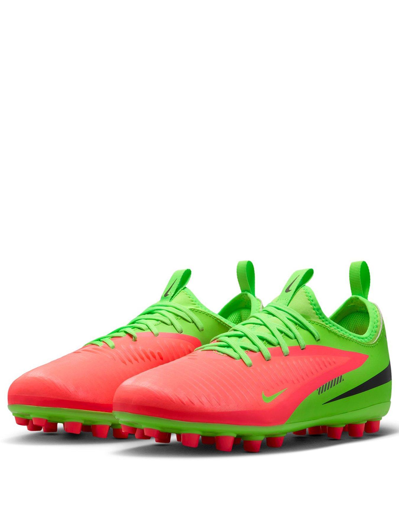 Image 2 of 6 of Nike Youth Phantom 6 Low Academy Erling Haaland Firm Ground Football Boots - Green