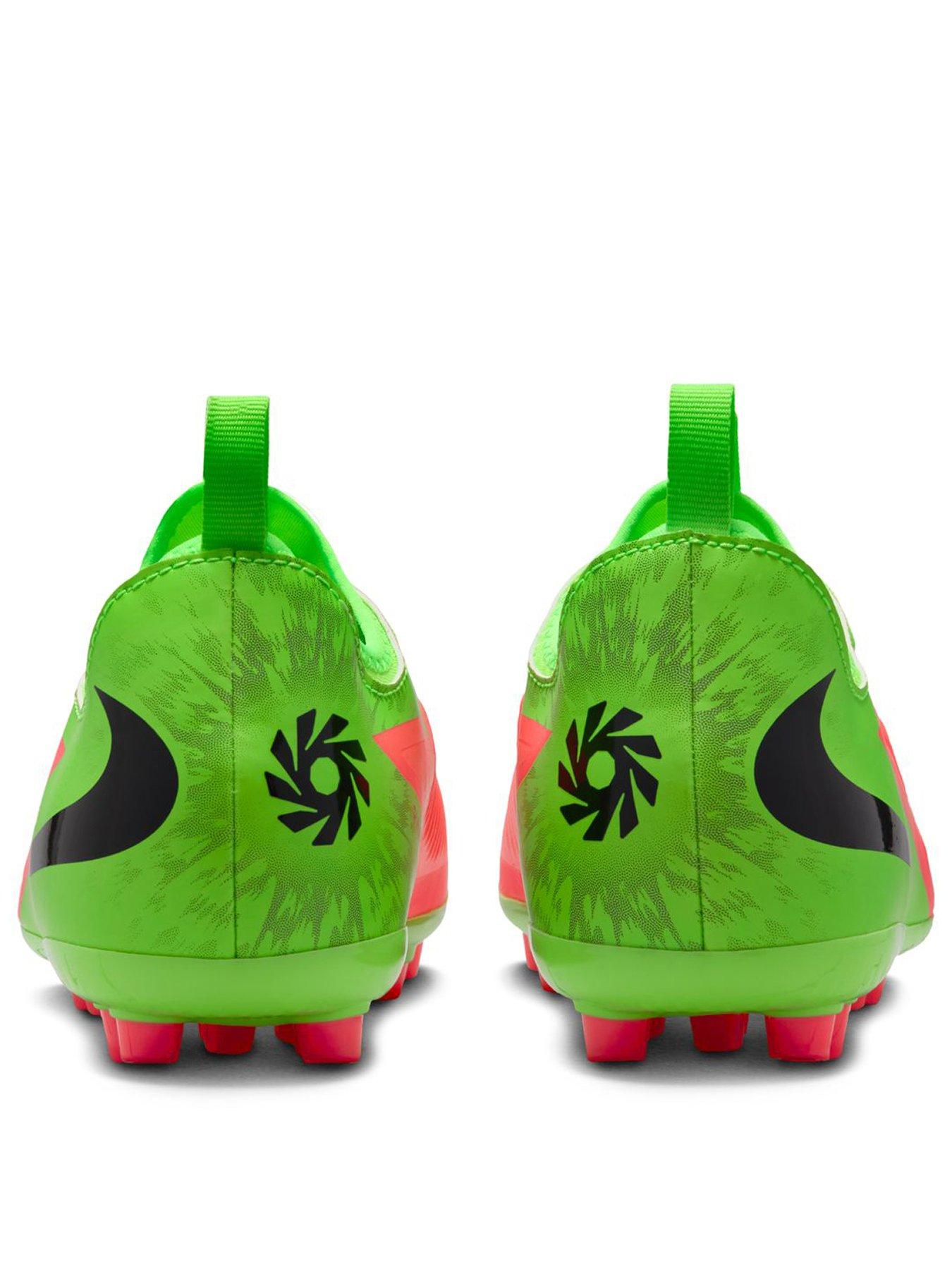 Image 3 of 6 of Nike Youth Phantom 6 Low Academy Erling Haaland Firm Ground Football Boots - Green