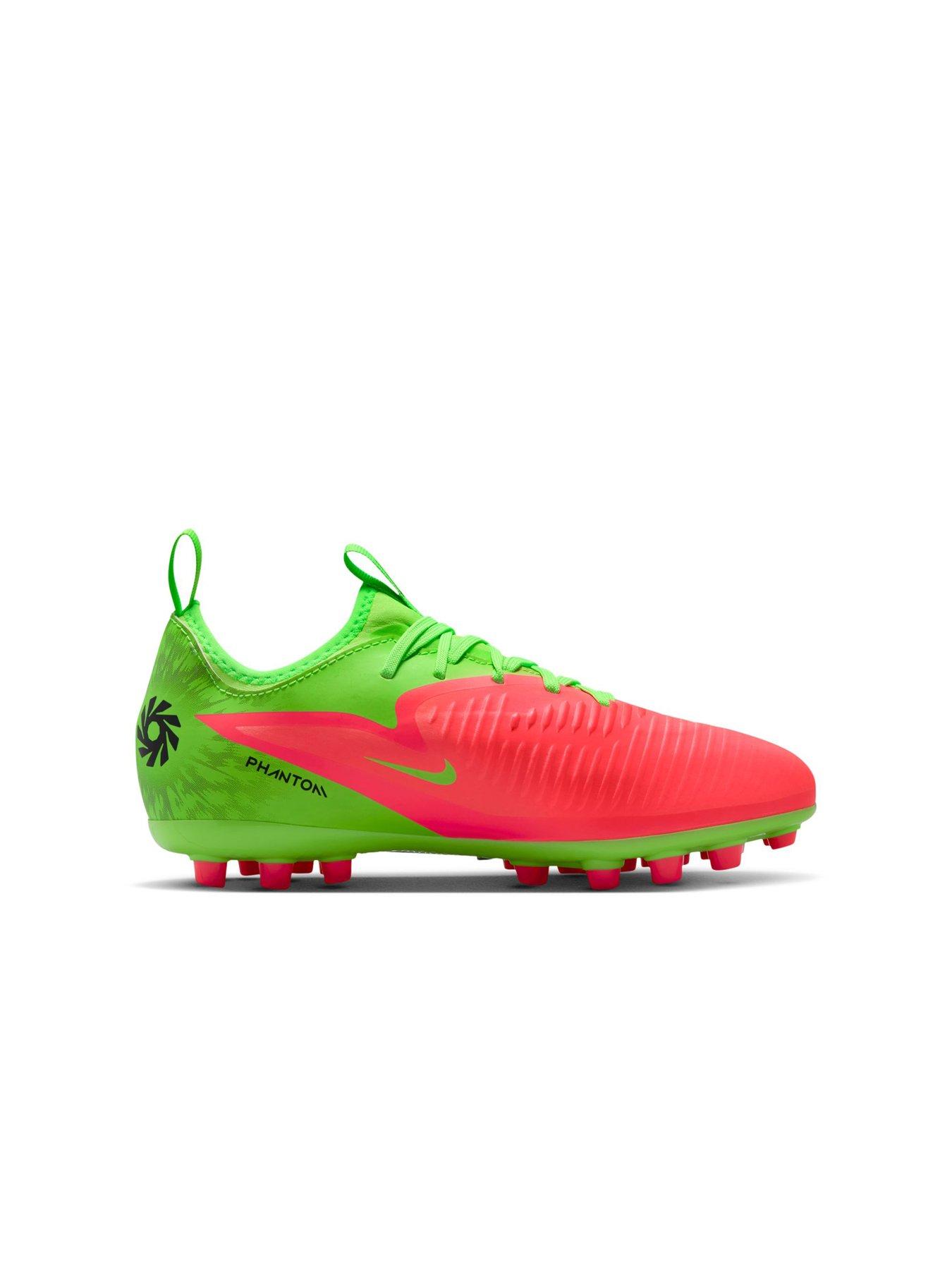 Image 6 of 6 of Nike Youth Phantom 6 Low Academy Erling Haaland Firm Ground Football Boots - Green