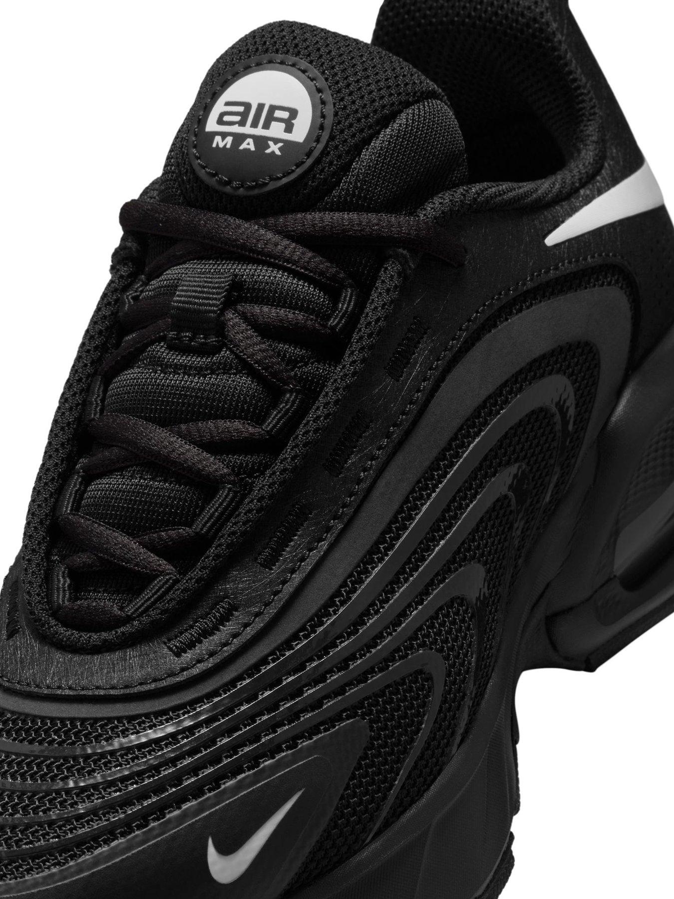 Image 6 of 7 of Nike Big Kids' Air Max Fire Trainers - Black