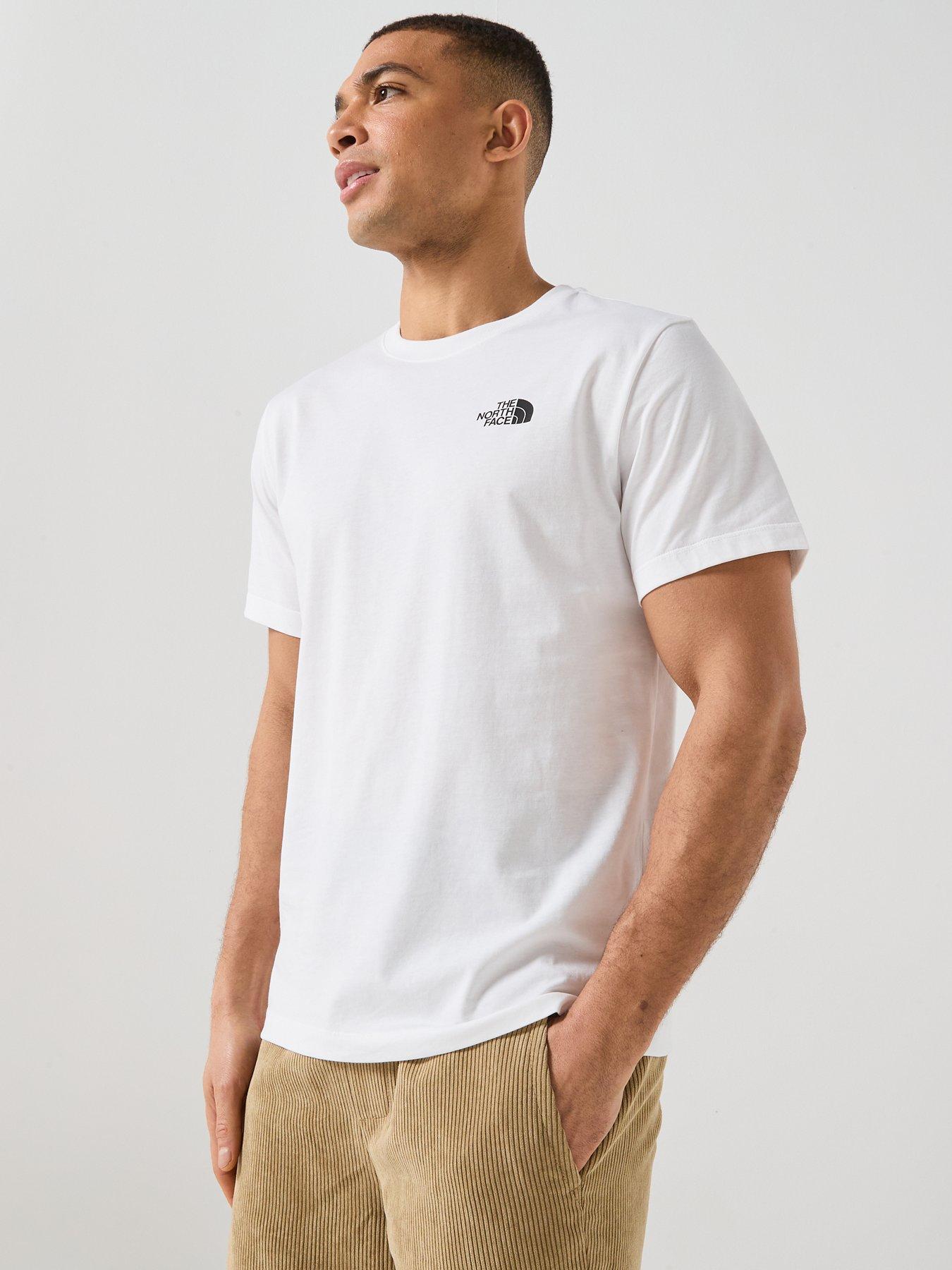 Image 2 of 6 of The North Face Mens Half Dome Graphic T-Shirt - White