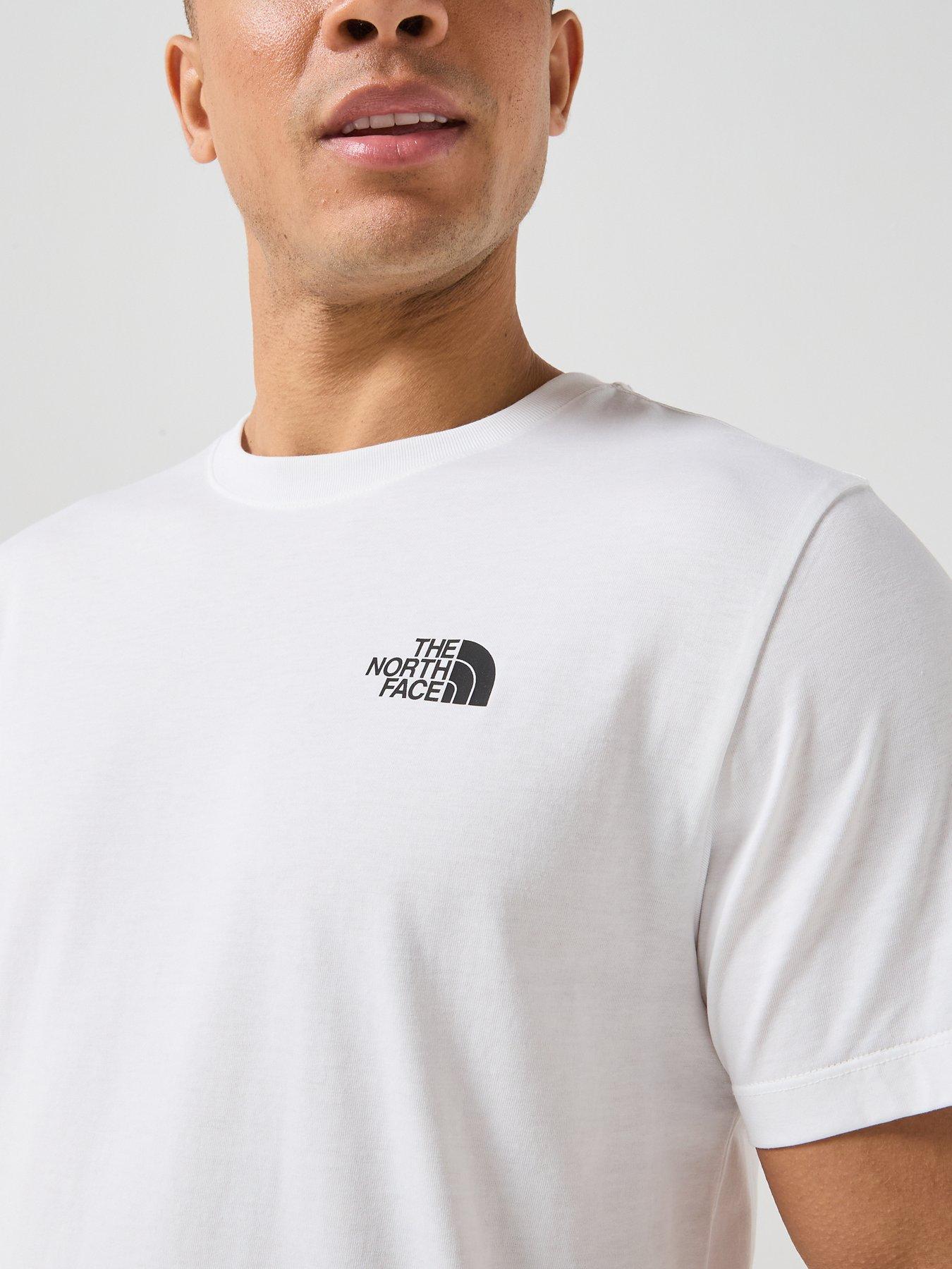 Image 5 of 6 of The North Face Mens Half Dome Graphic T-Shirt - White