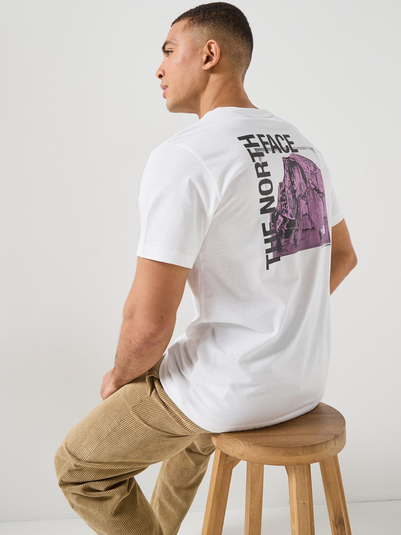 Image 6 of 6 of The North Face Mens Half Dome Graphic T-Shirt - White