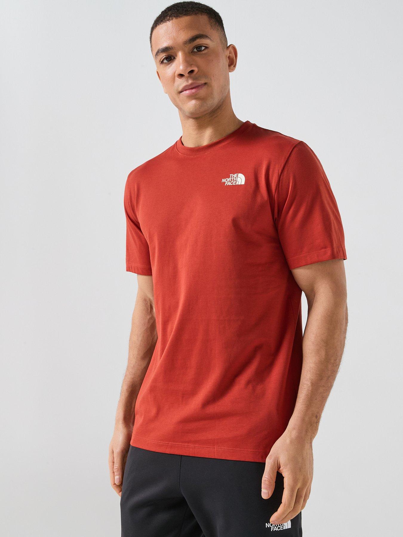 Image 2 of 5 of The North Face Mens Vertical Logo Graphic T-Shirt - Red
