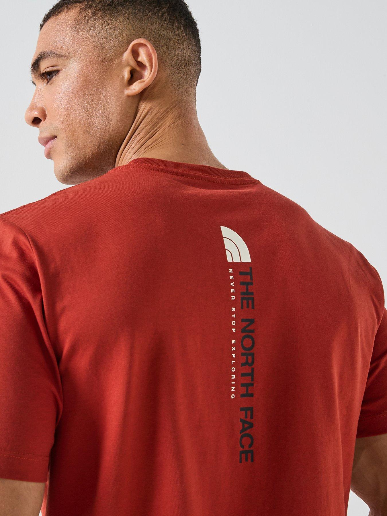 Image 5 of 5 of The North Face Mens Vertical Logo Graphic T-Shirt - Red