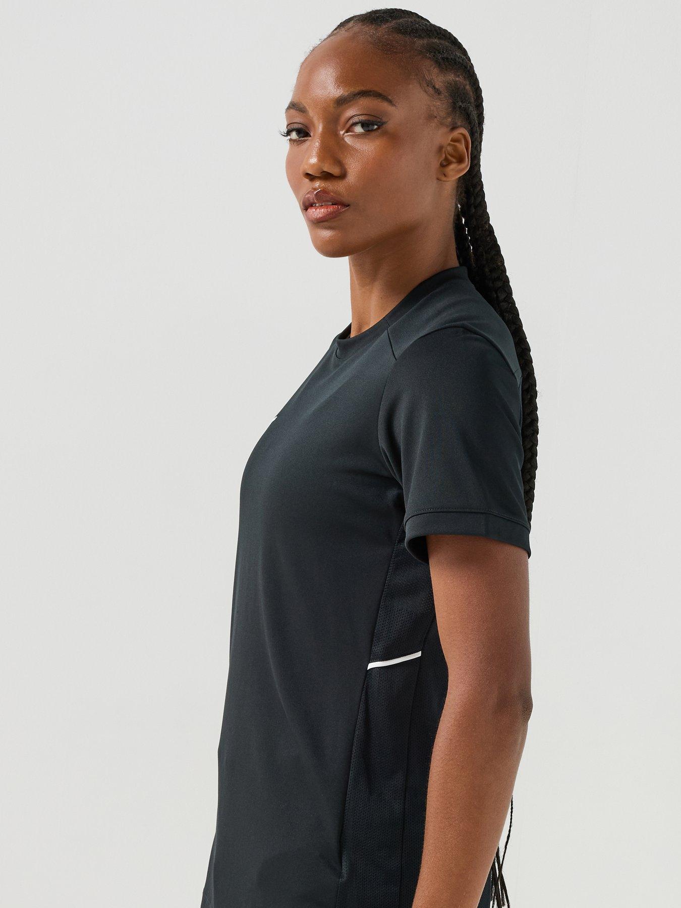 Image 5 of 7 of Nike Womens Academy 25 Short Sleeve T-Shirt - Black