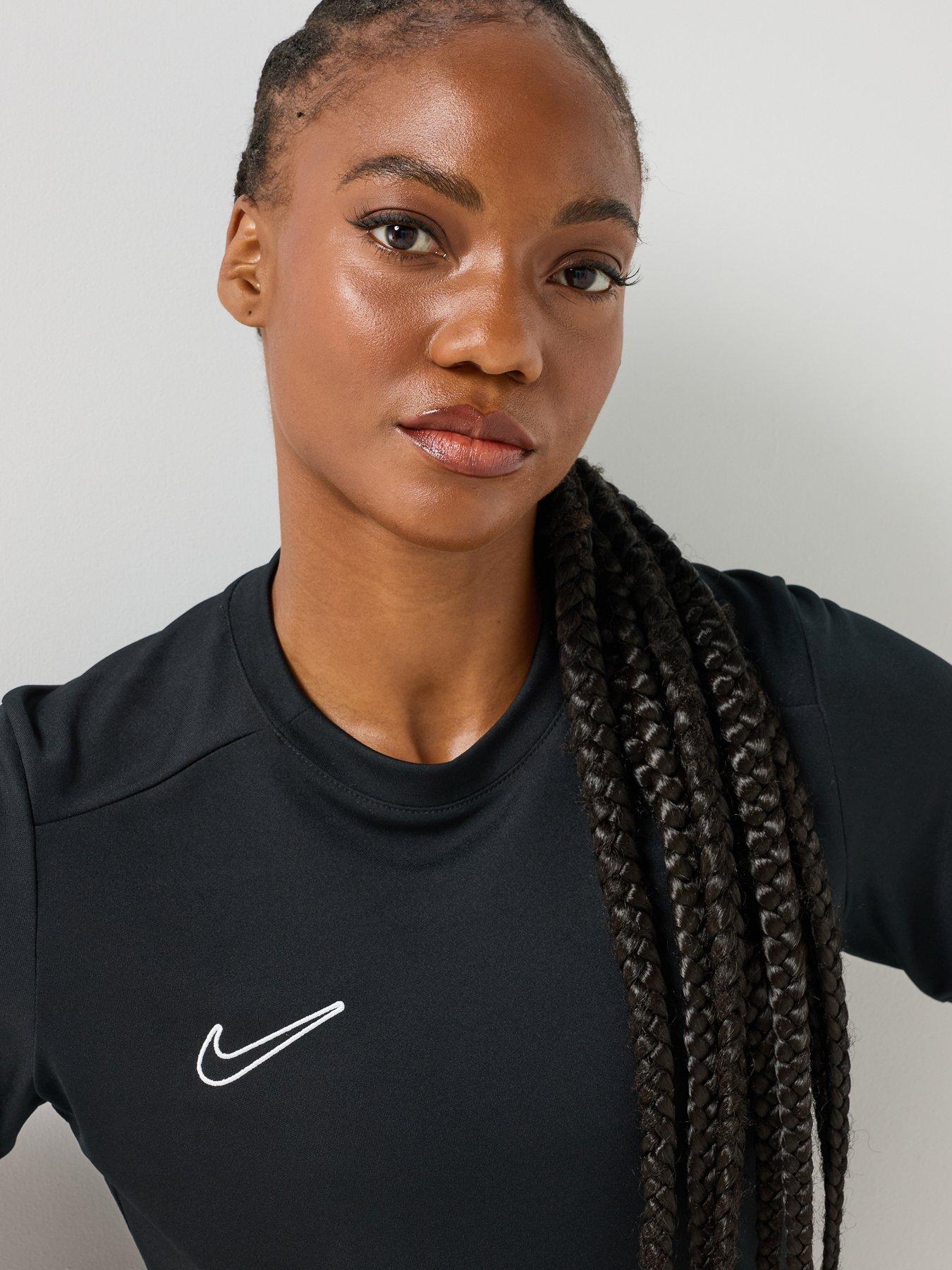 Image 6 of 7 of Nike Womens Academy 25 Short Sleeve T-Shirt - Black