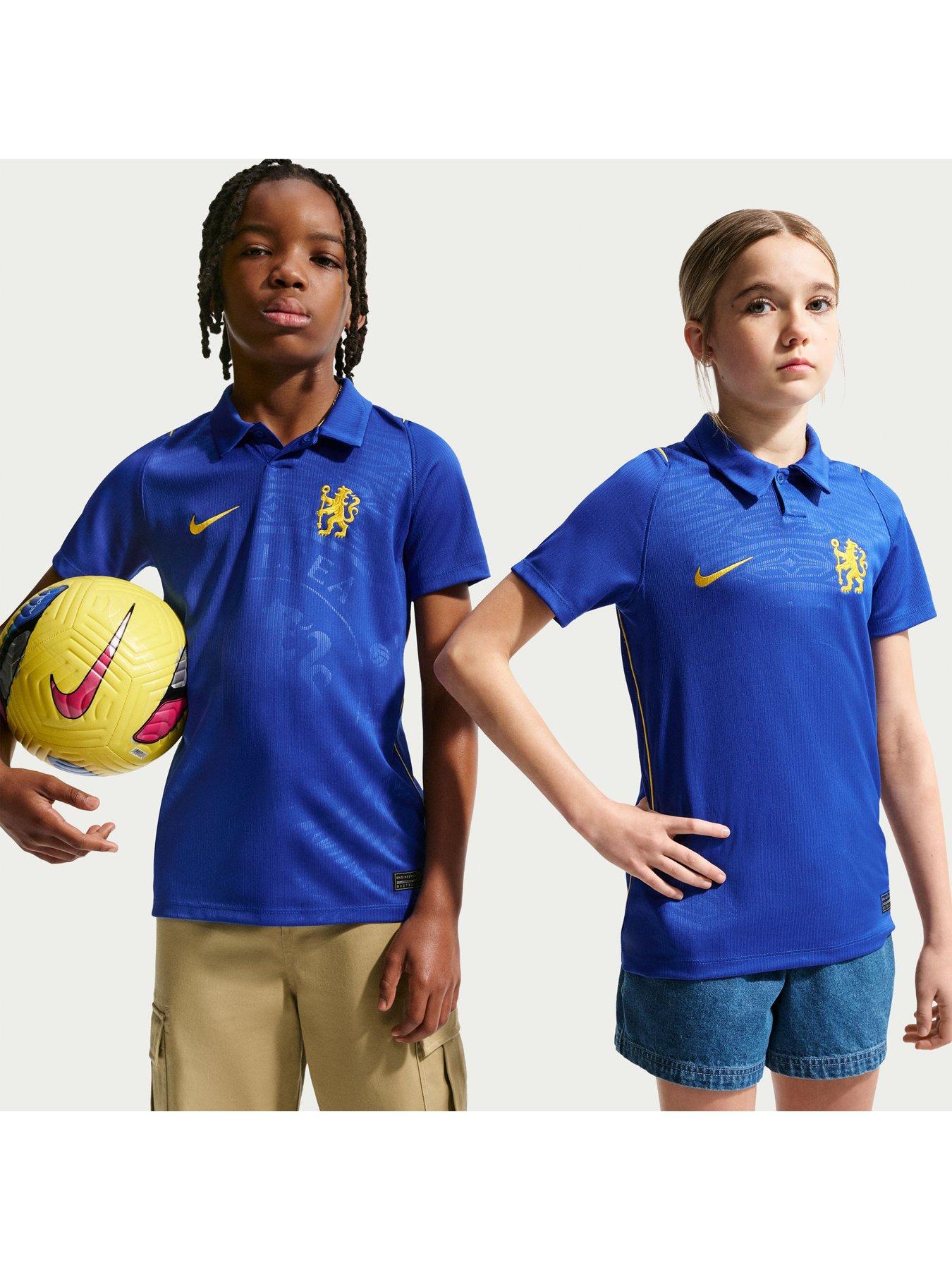 Nike Junior Chelsea 26/27 Home Short Sleeve Stadium Shirt - Blue