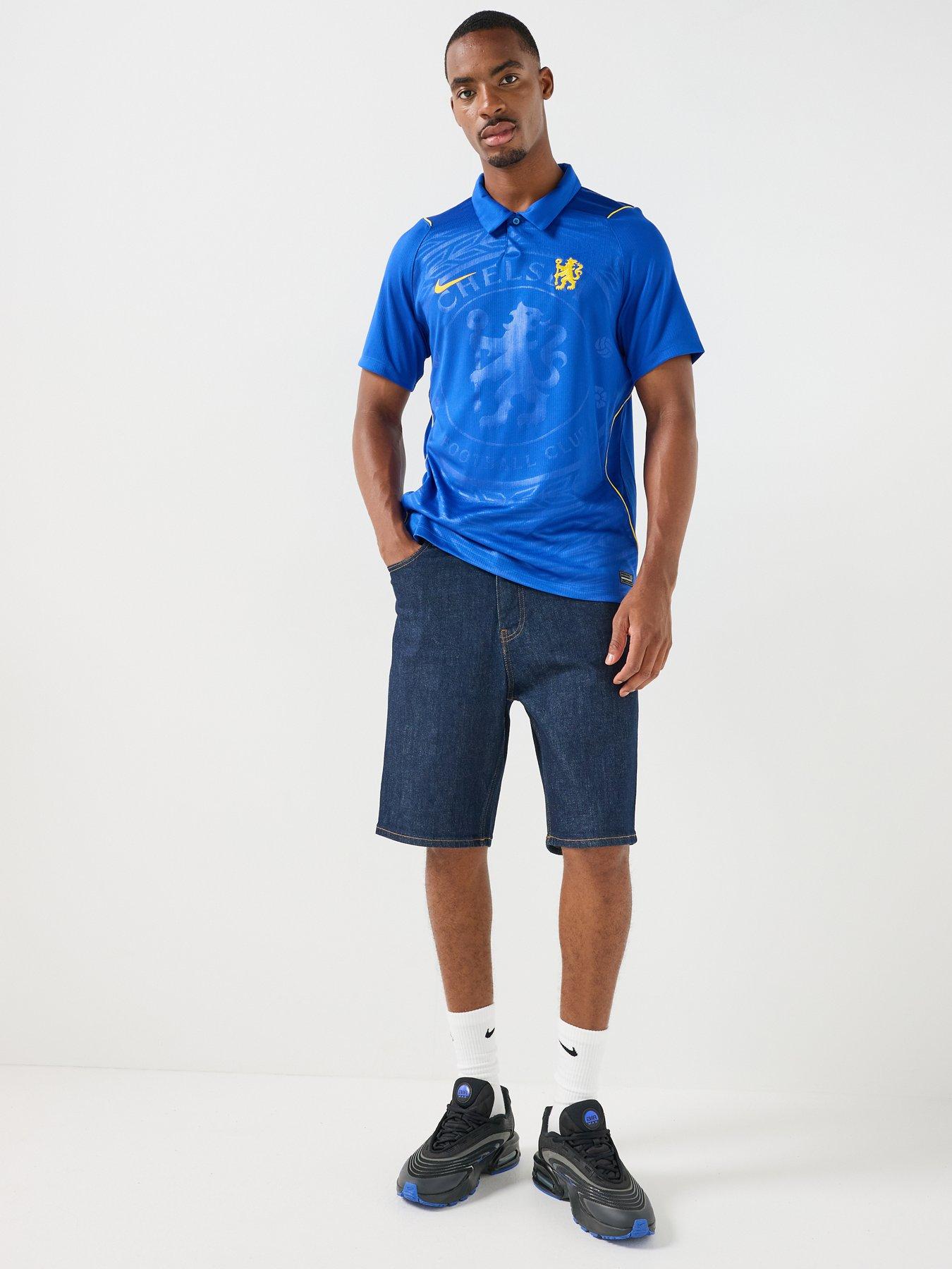 Image 3 of 7 of Nike Mens Chelsea 26/27 Home Short Sleeve Stadium Shirt - Blue