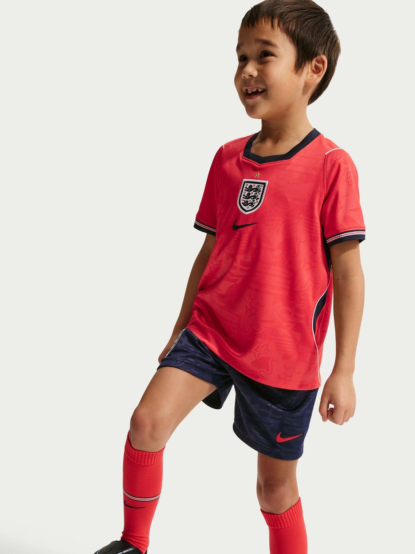 Nike Younger Kids England 2026 Dri-FIT Stadium Away Kit – Red