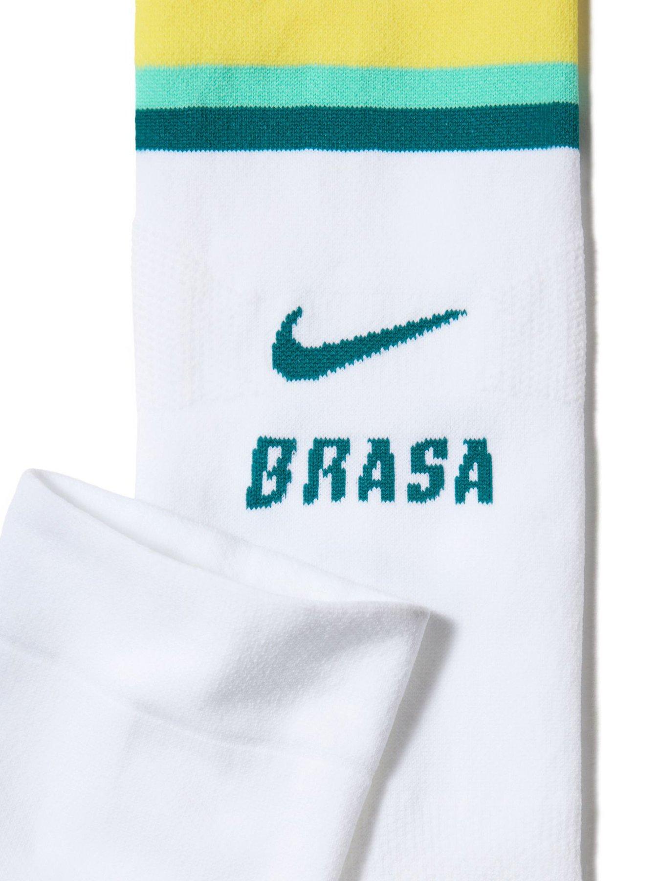 Image 3 of 3 of Nike Brazil 2026 Home Socks &ndash; White