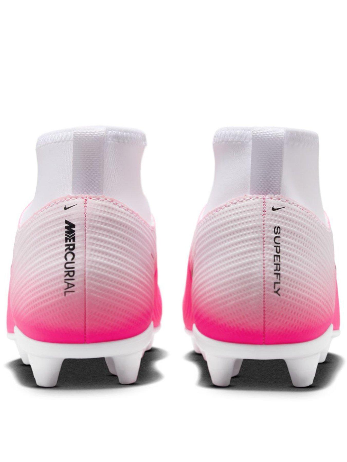 Image 3 of 6 of Nike Youth Mercurial Superfly Club Firm Ground Football Boots - Pink/White